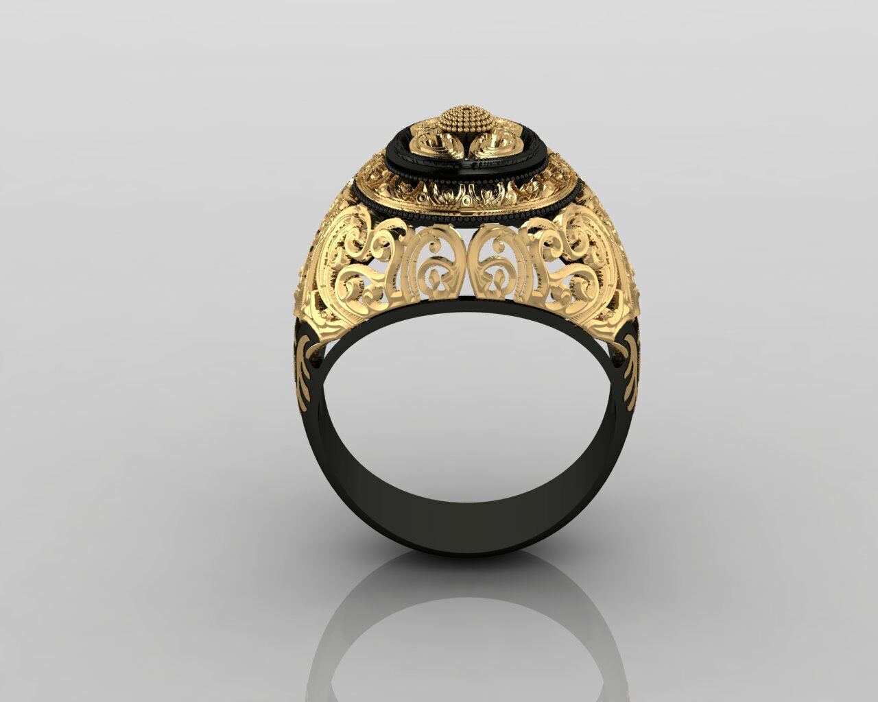 Women Ring 3D print model_36