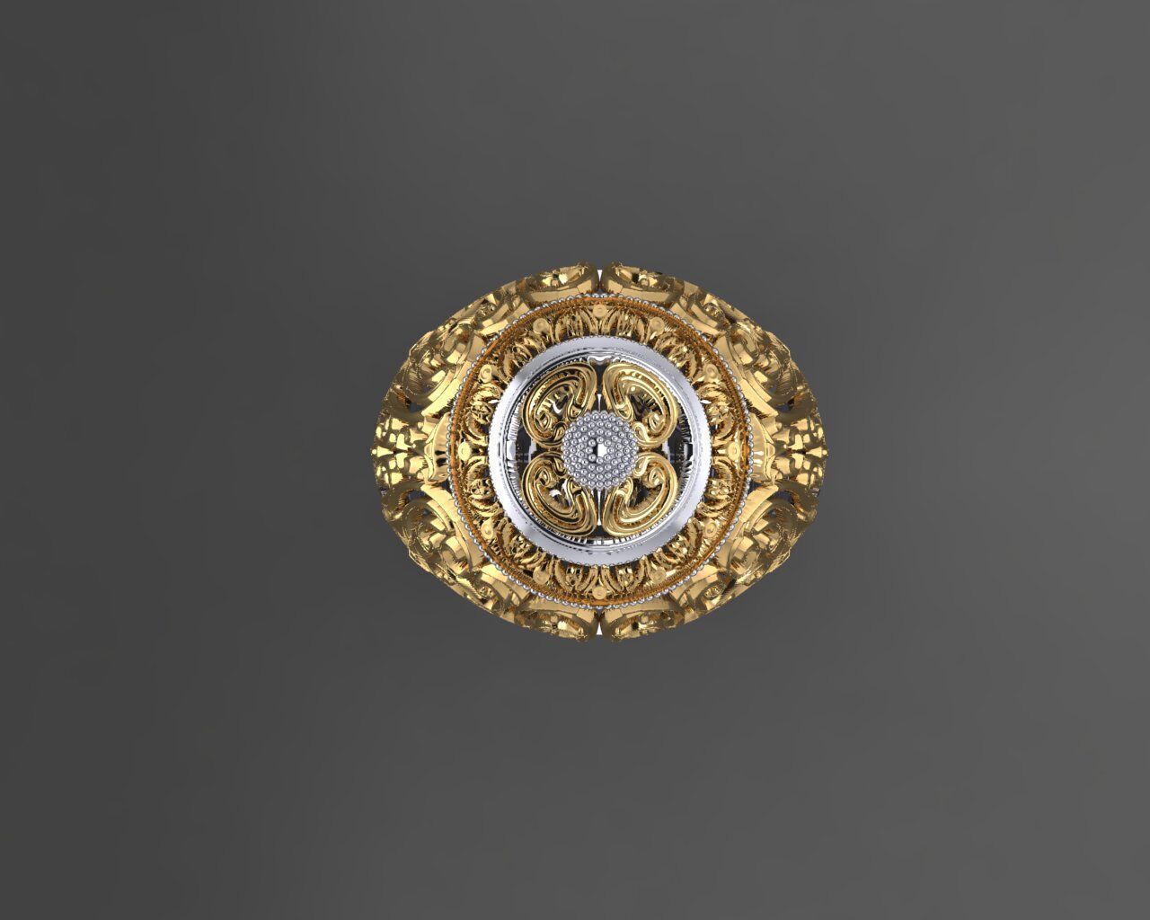 Women Ring 3D print model_23