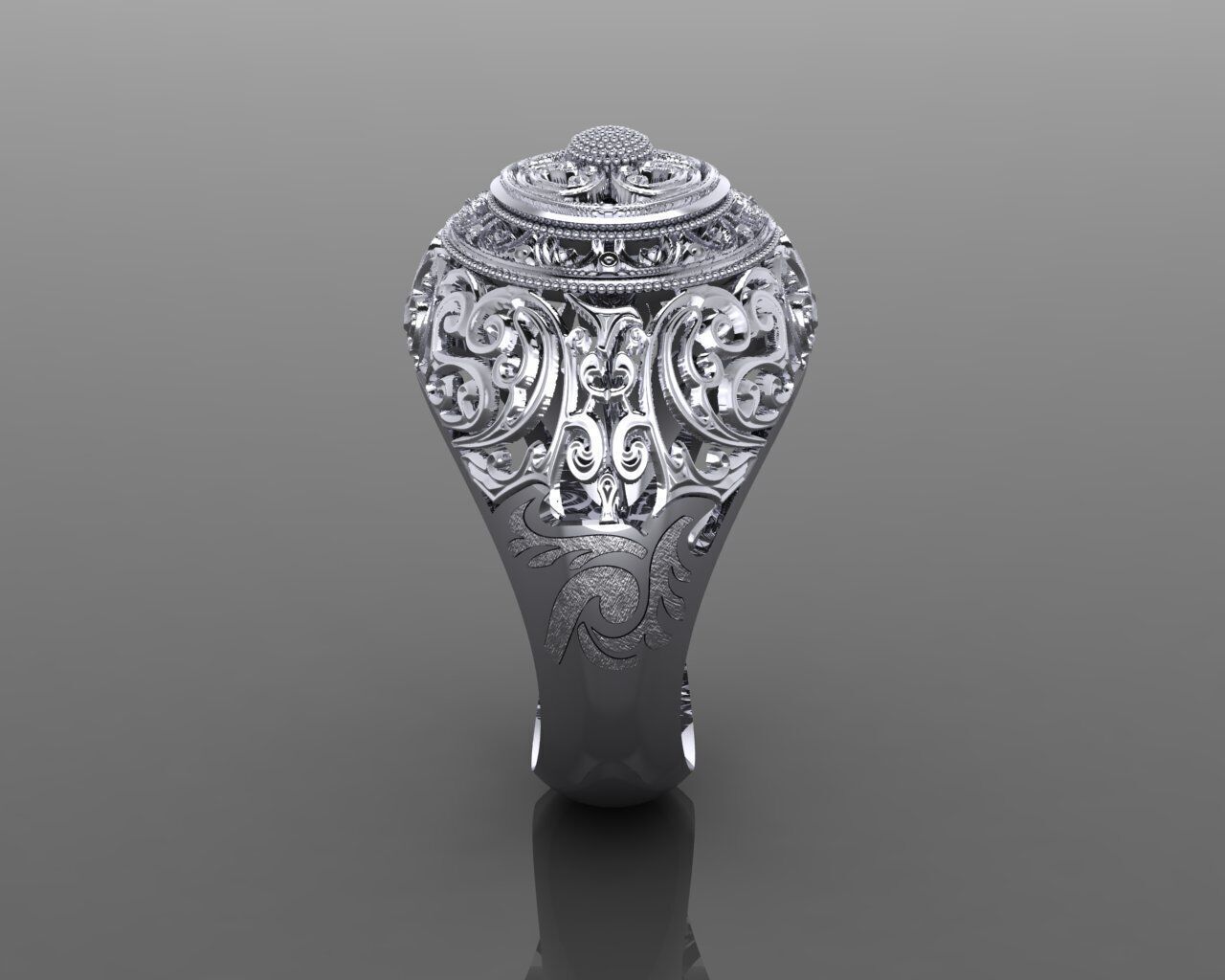 Women Ring 3D print model_9