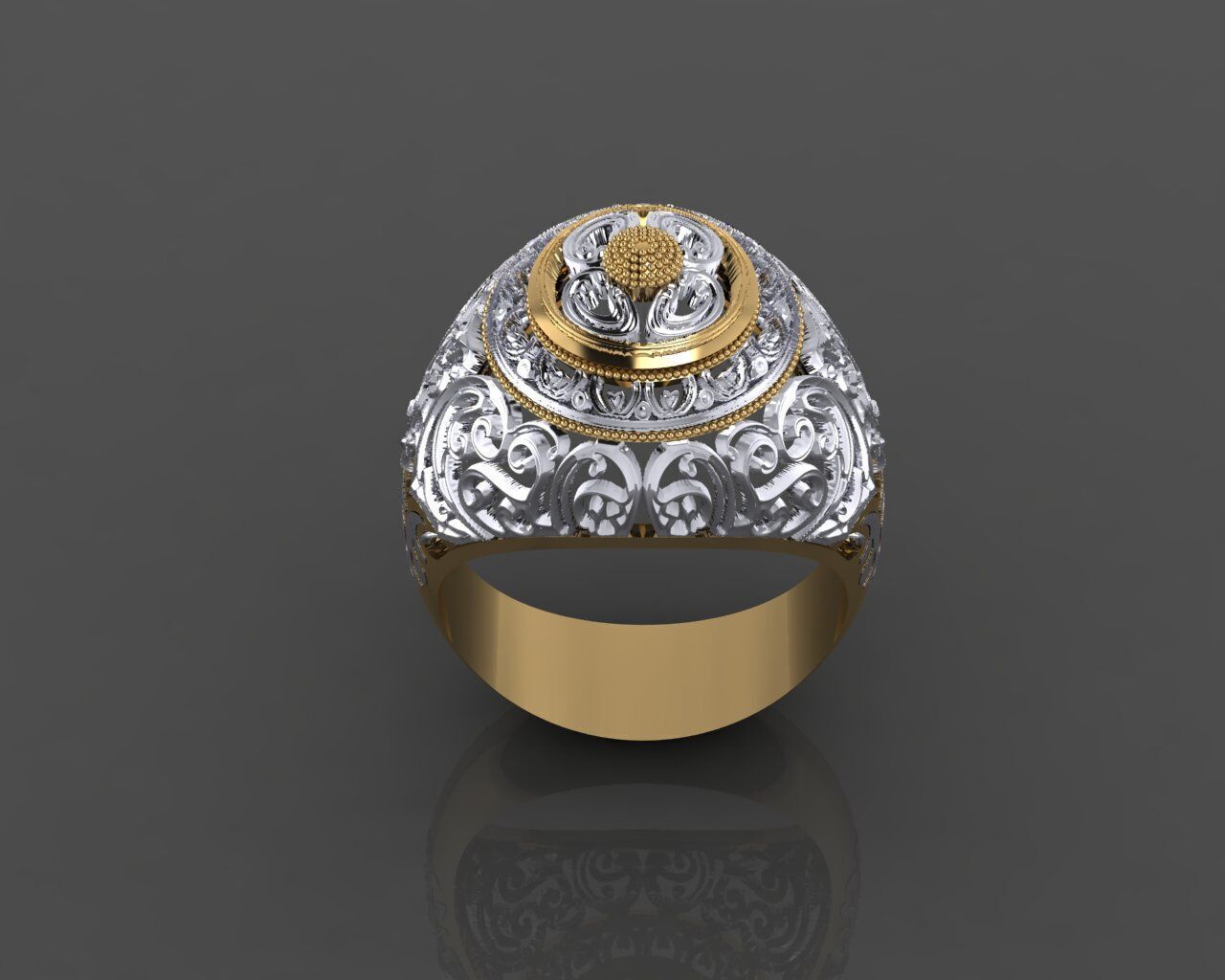 Women Ring 3D print model_17