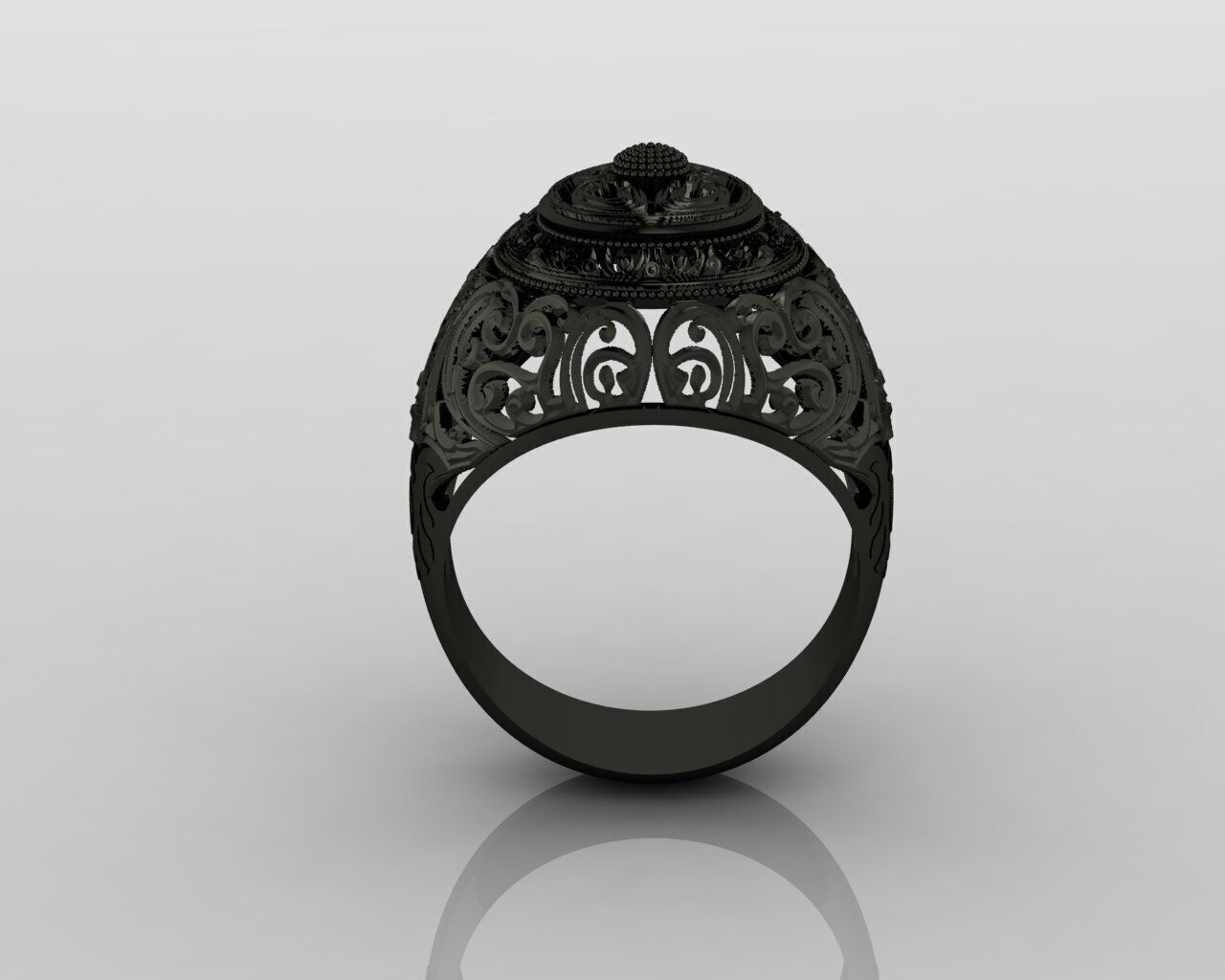 Women Ring 3D print model_31
