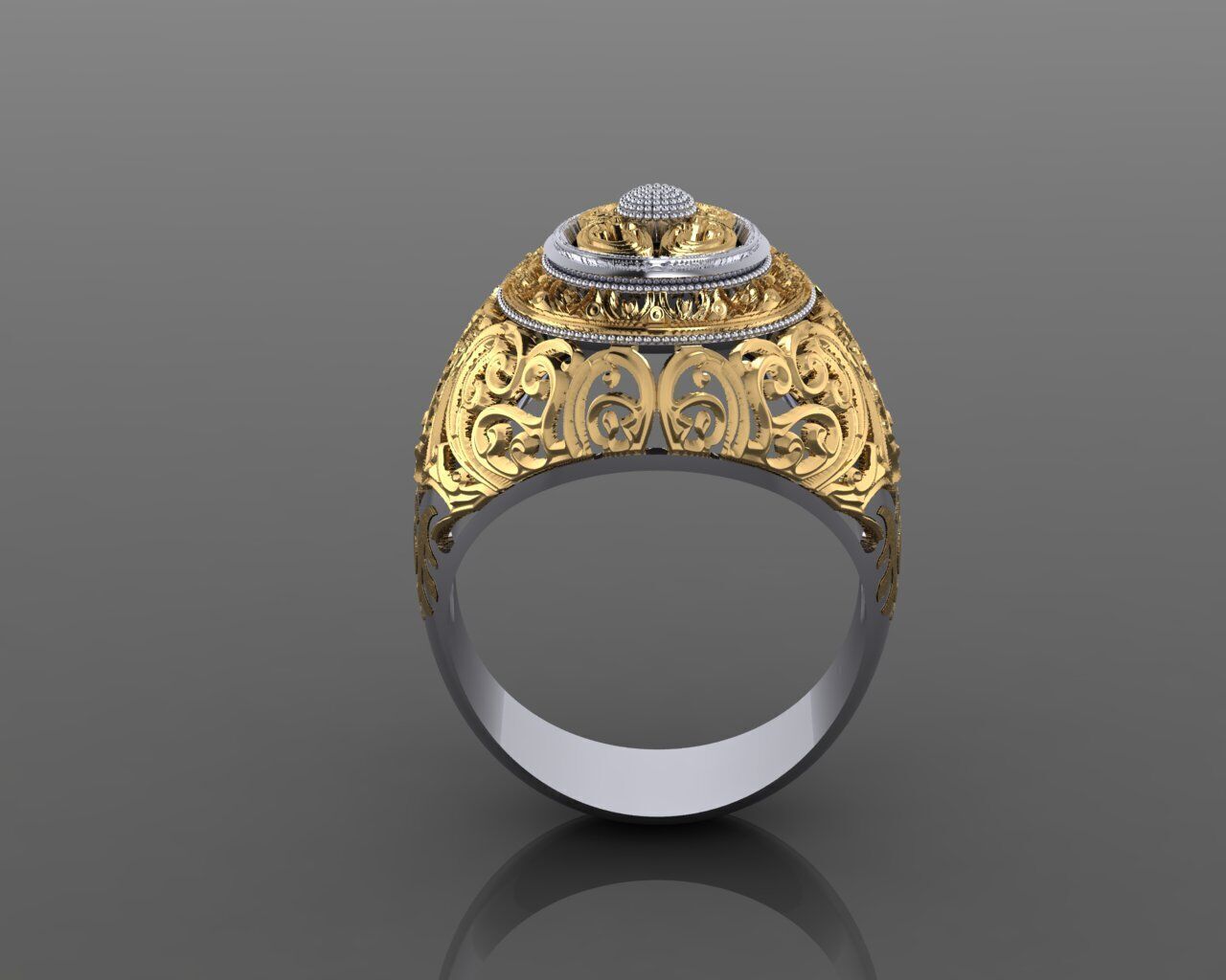 Women Ring 3D print model_21