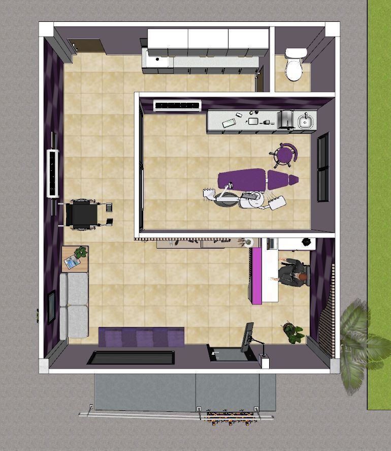 Simple Dental Clinic Design 3D model_2