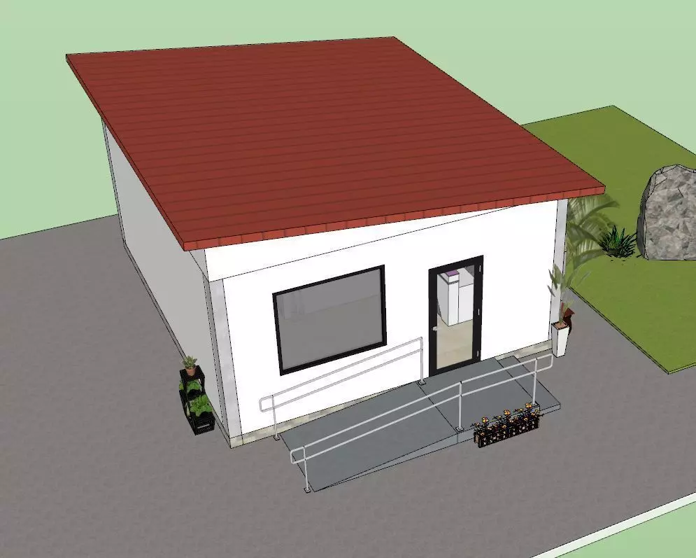 Simple Dental Clinic Design 3D model_0