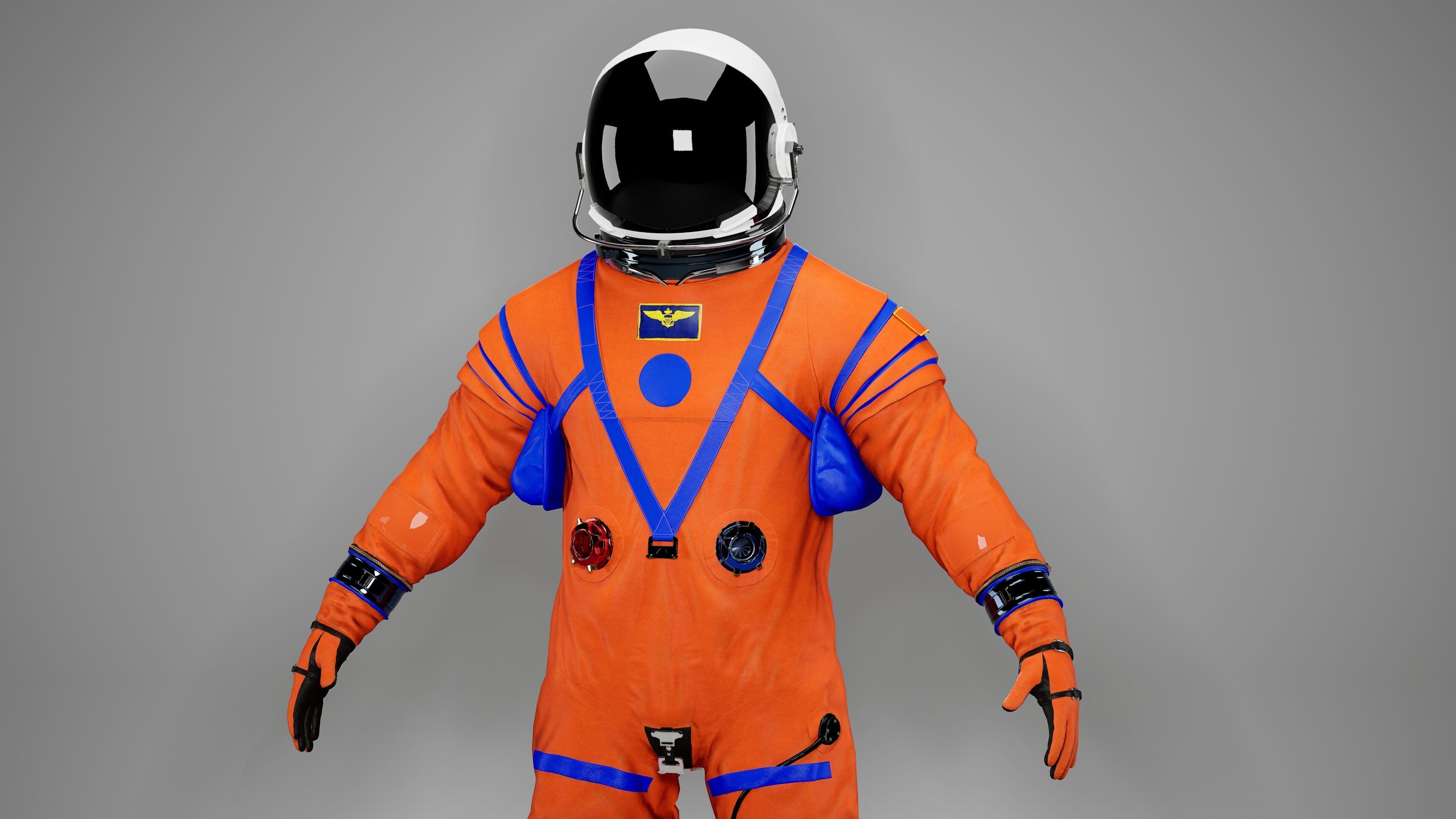 Nasa Orion Spacesuit Ultra realistic Low-poly 3D model_11