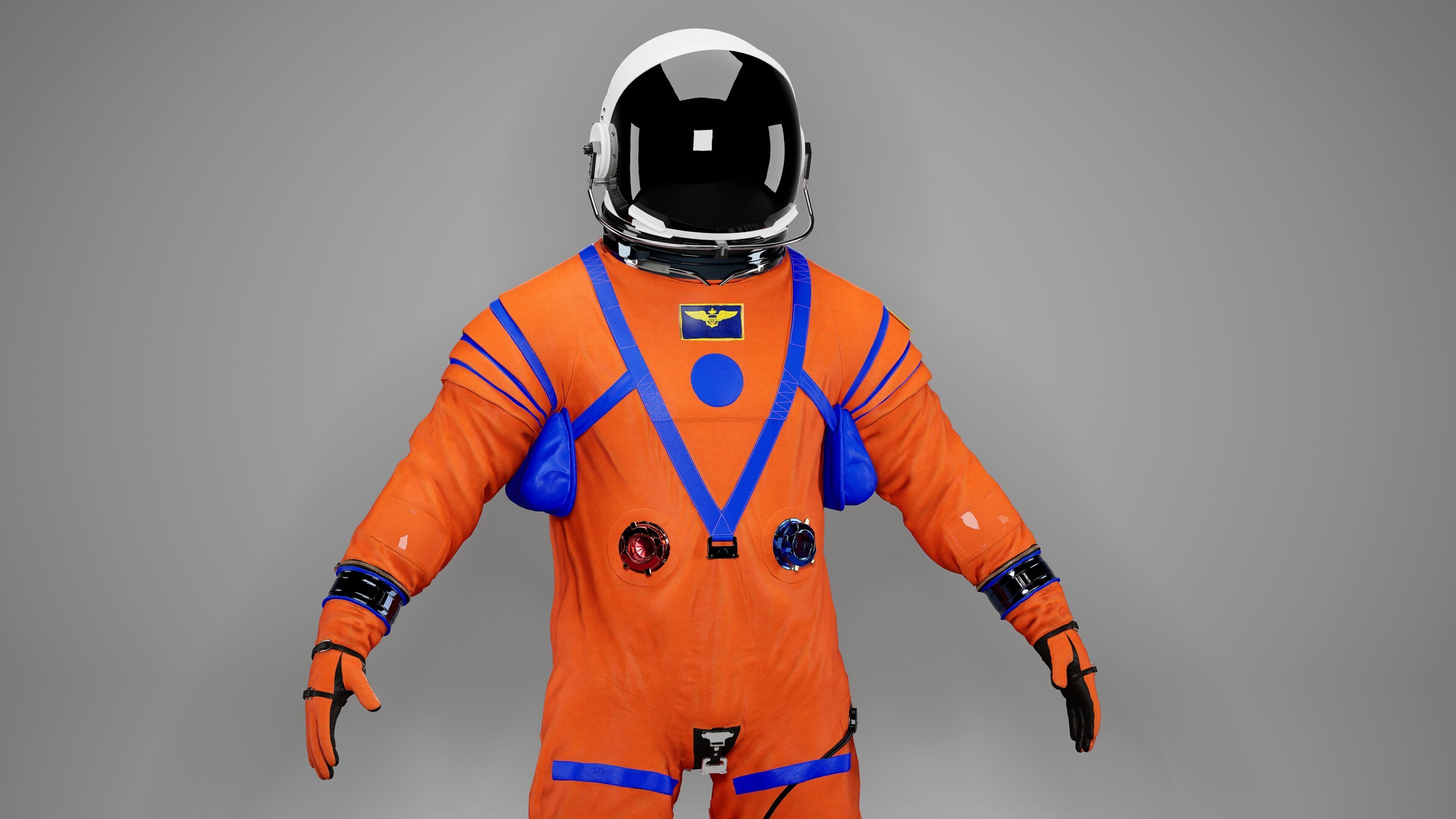 Nasa Orion Spacesuit Ultra realistic Low-poly 3D model_17
