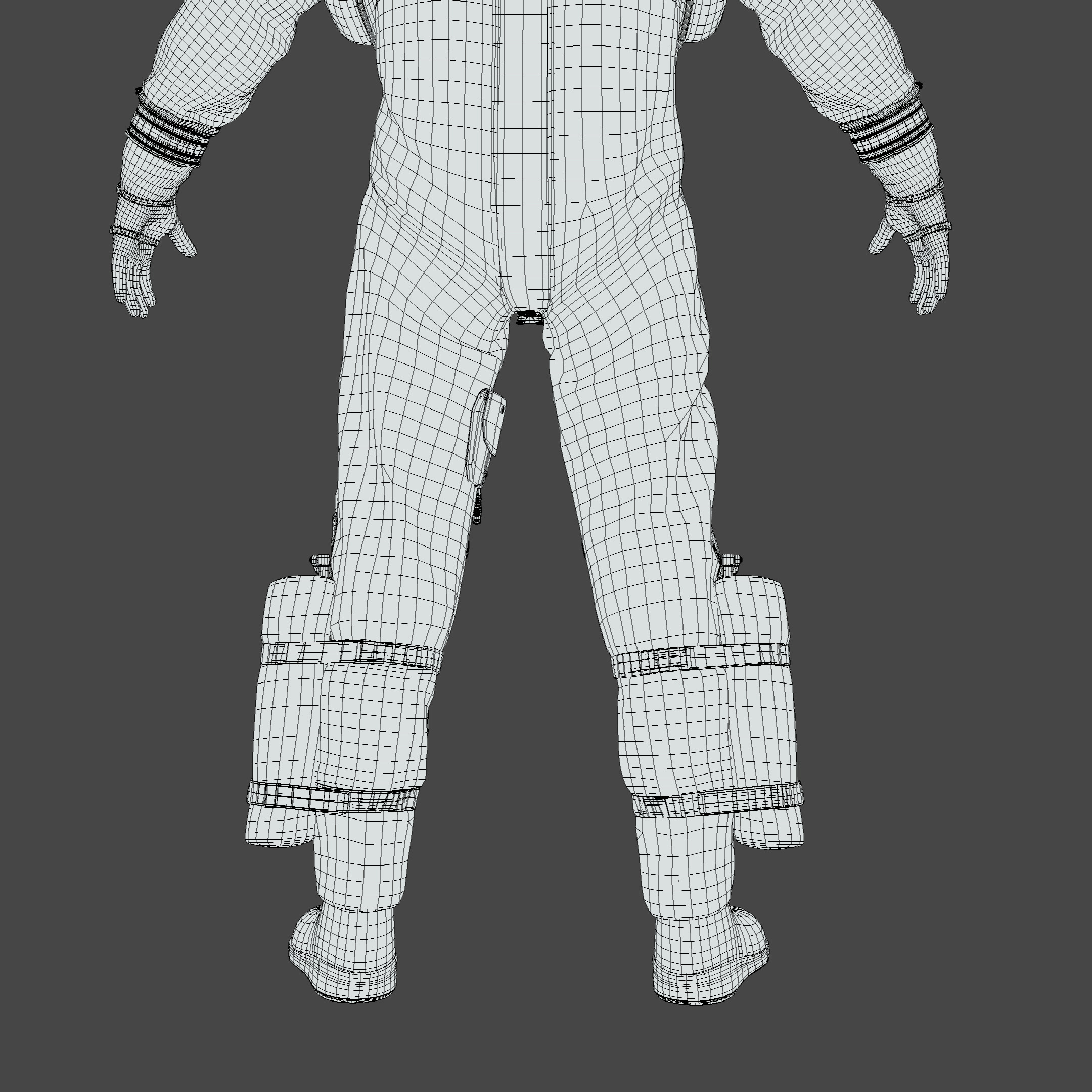 Nasa Orion Spacesuit Ultra realistic Low-poly 3D model_35