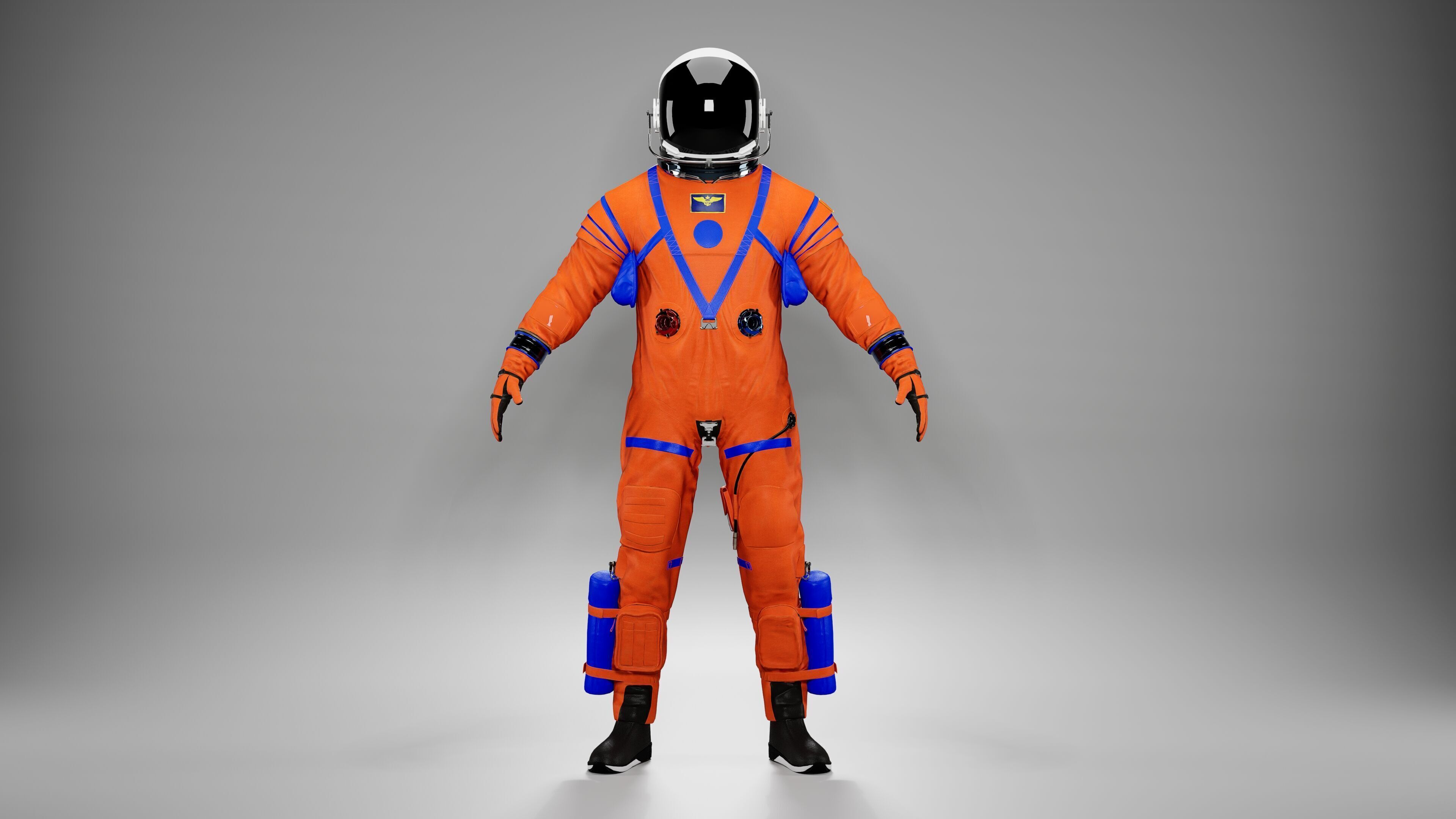Nasa Orion Spacesuit Ultra realistic Low-poly 3D model_1