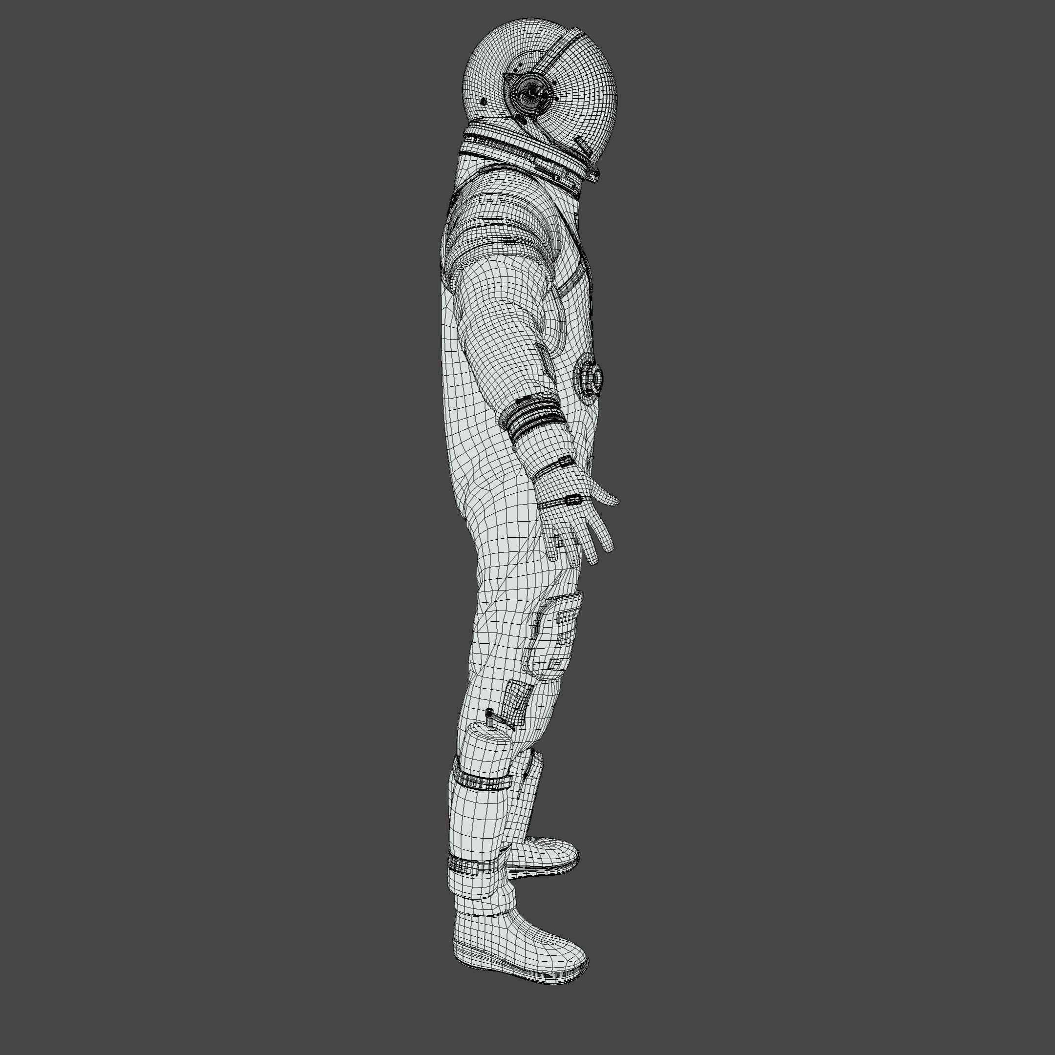 Nasa Orion Spacesuit Ultra realistic Low-poly 3D model_34