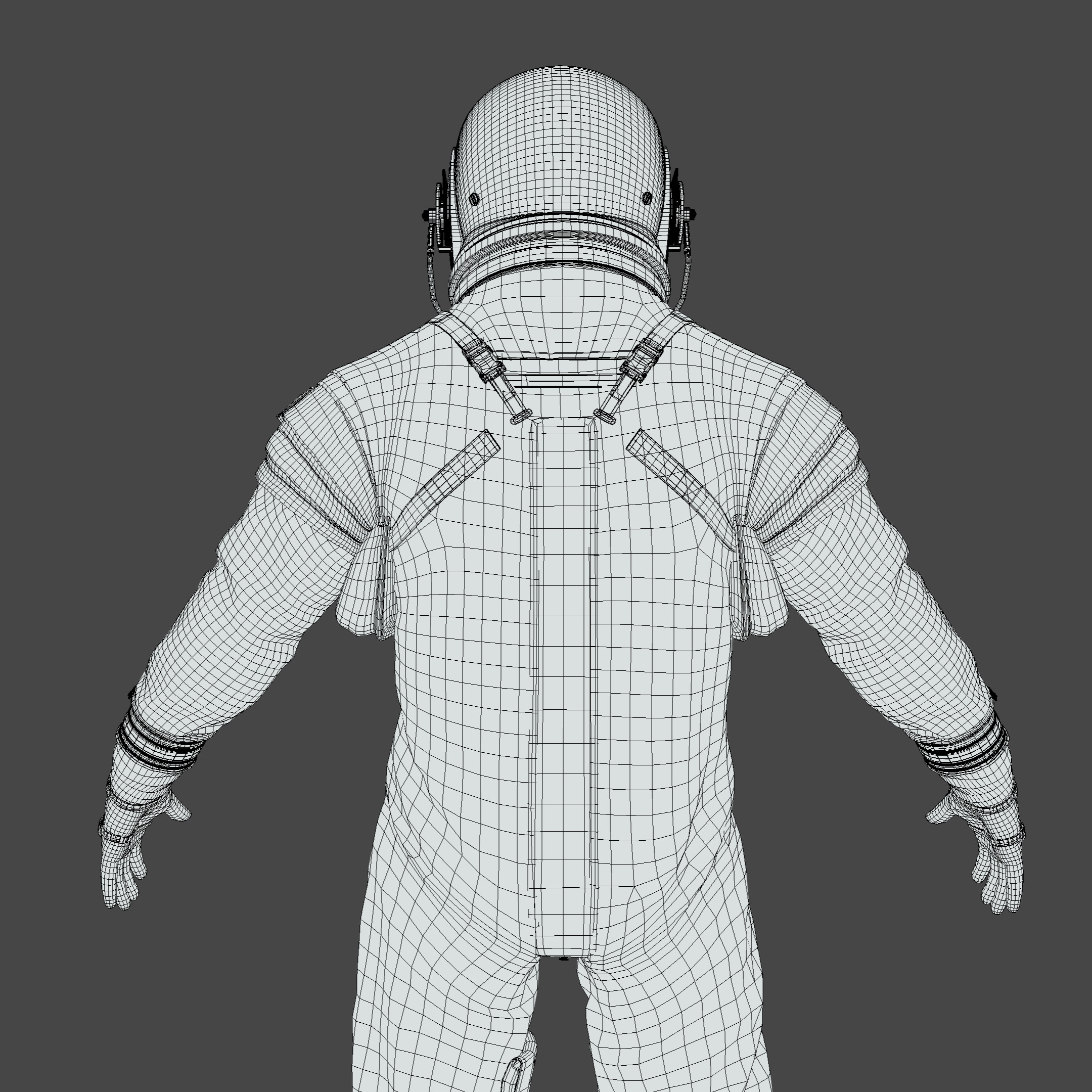 Nasa Orion Spacesuit Ultra realistic Low-poly 3D model_29