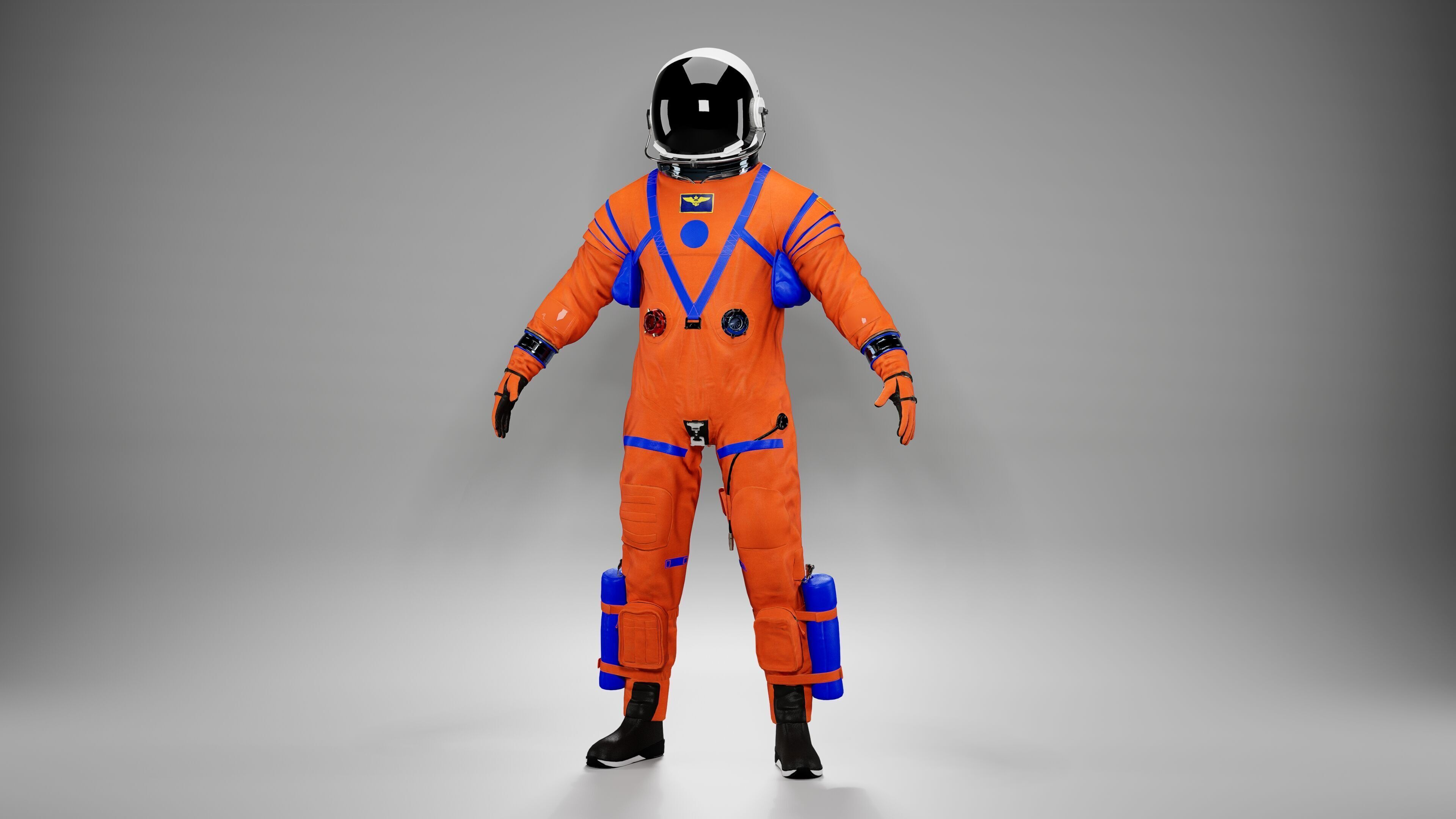 Nasa Orion Spacesuit Ultra realistic Low-poly 3D model_2