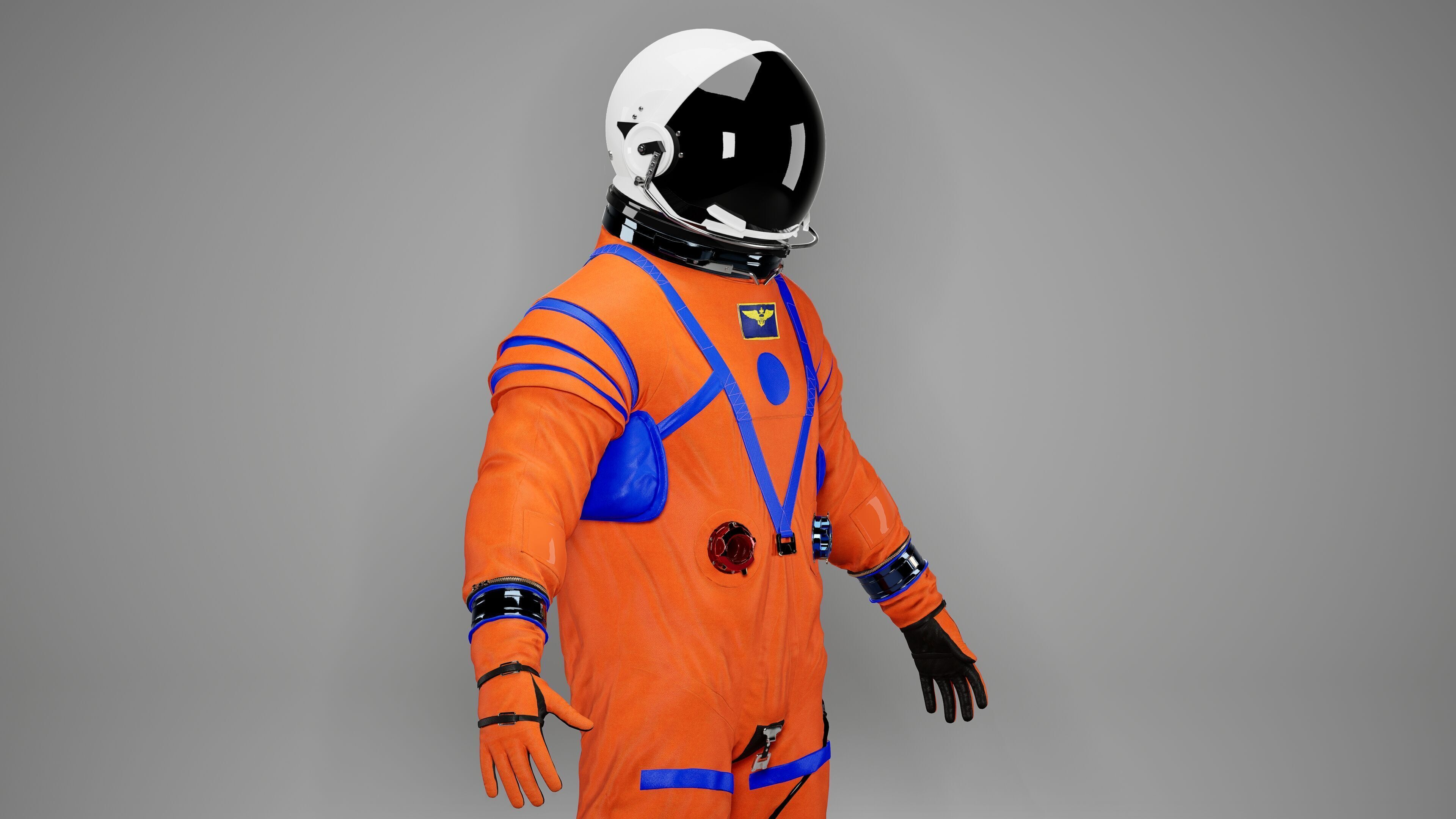 Nasa Orion Spacesuit Ultra realistic Low-poly 3D model_16