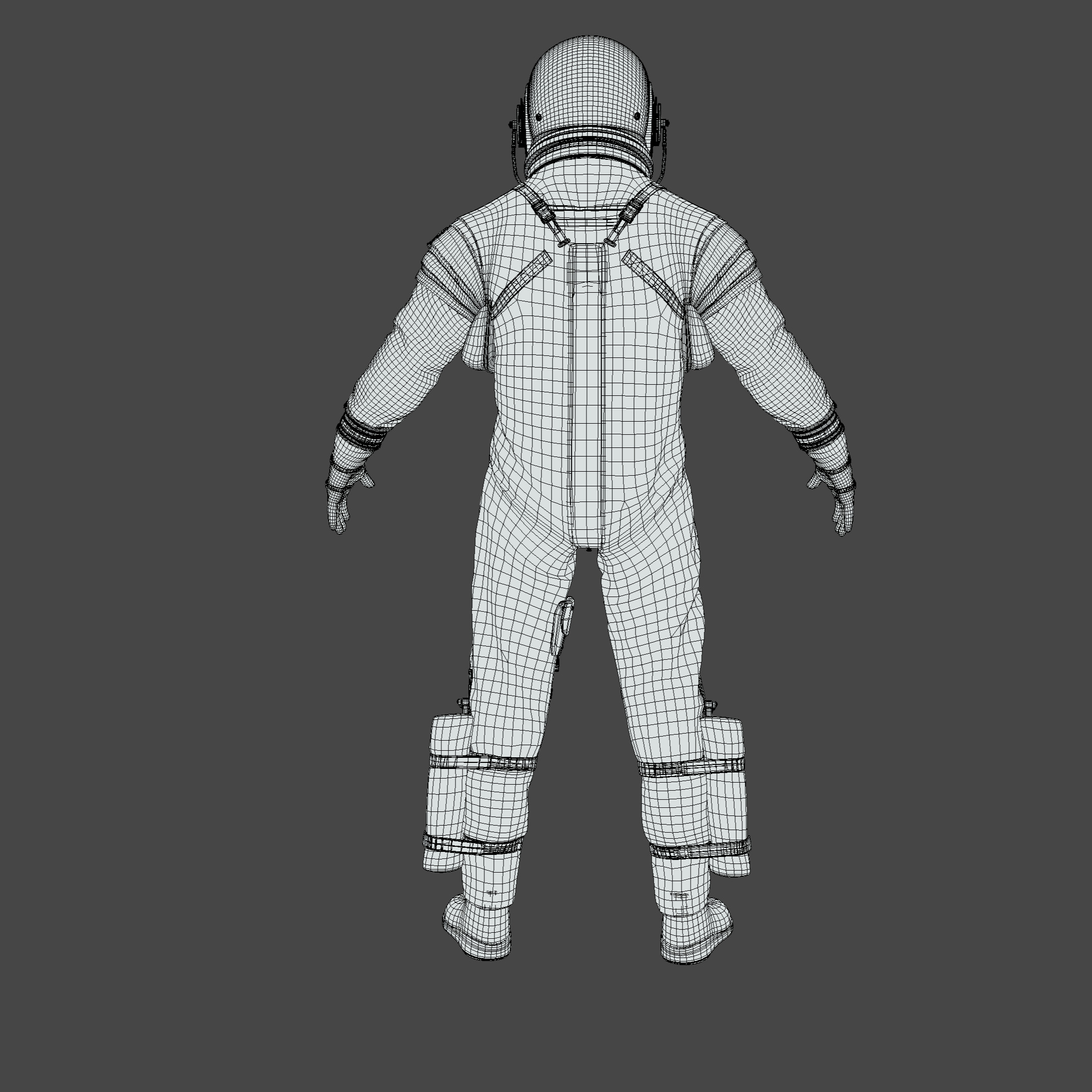 Nasa Orion Spacesuit Ultra realistic Low-poly 3D model_32