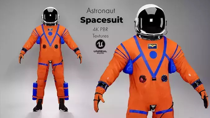 Nasa Orion Spacesuit  Ultra realistic Low-poly 3D model