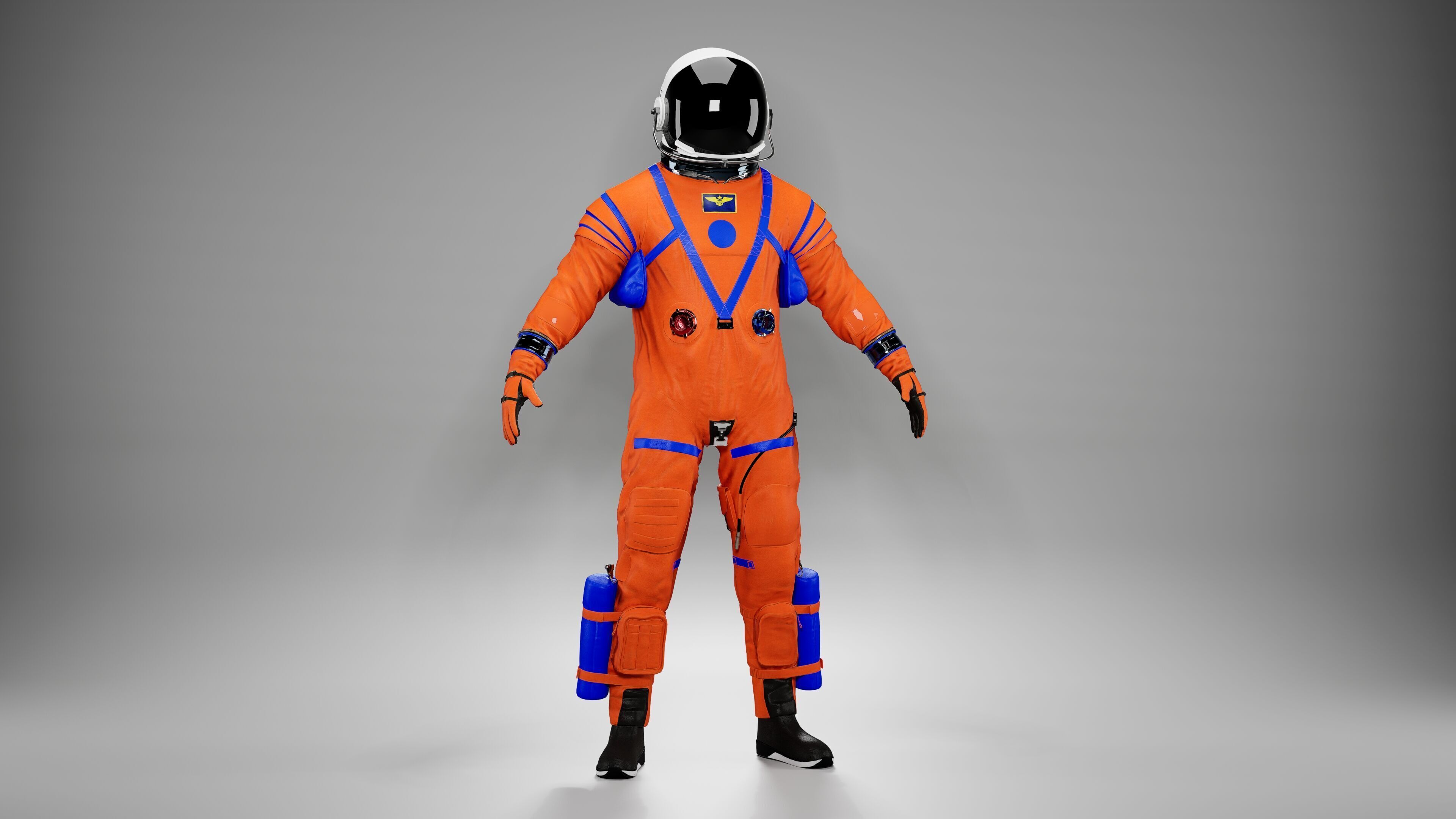 Nasa Orion Spacesuit Ultra realistic Low-poly 3D model_8