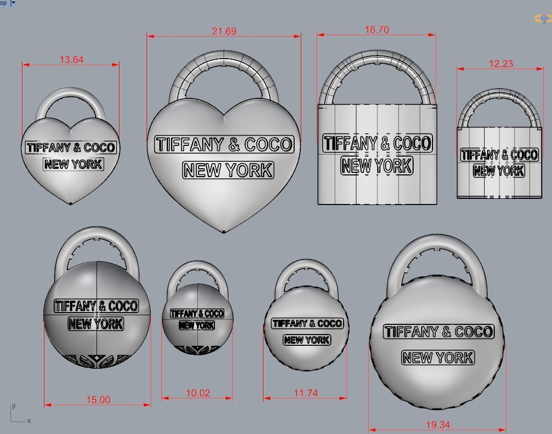 Tiffany  3D print model_3