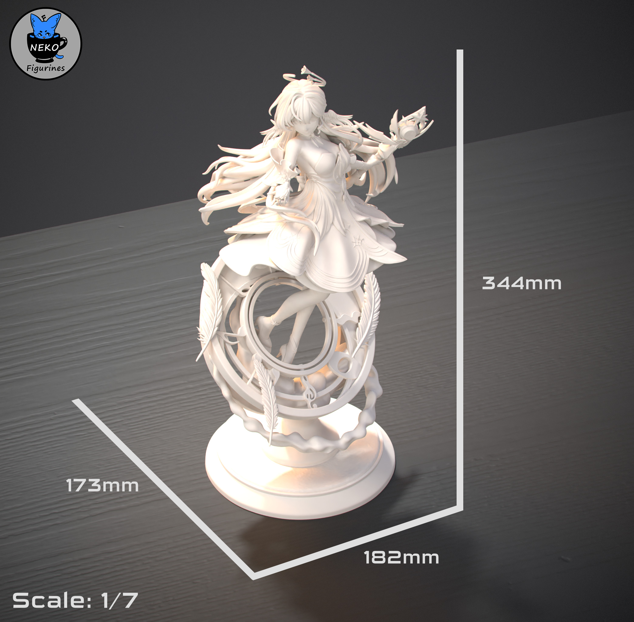 Robin - Honkai Star Rail Game Figure For 3D Printing 3D print model_6
