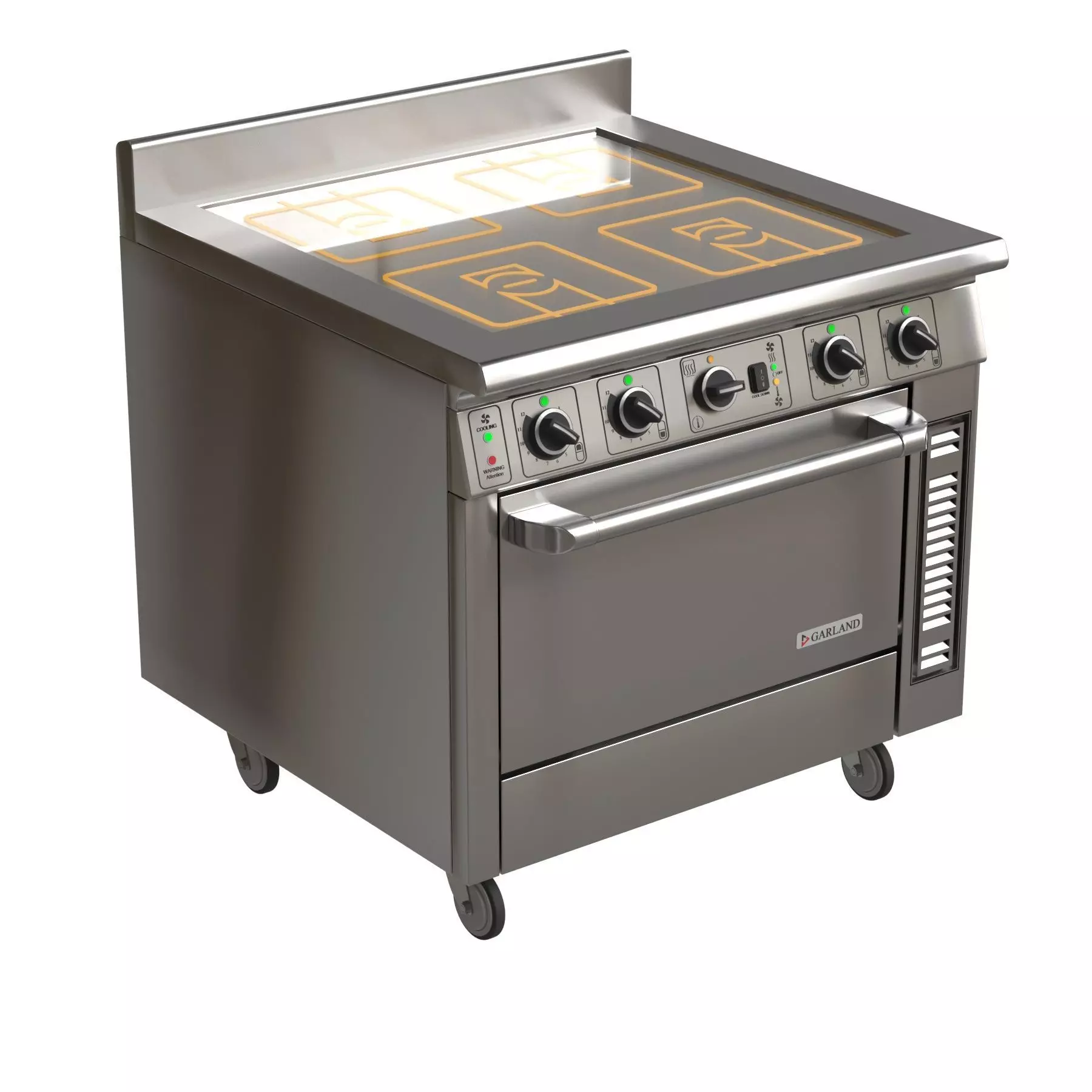 Garland Master Series Electric Induction Range gme36-i14c 3D model_0