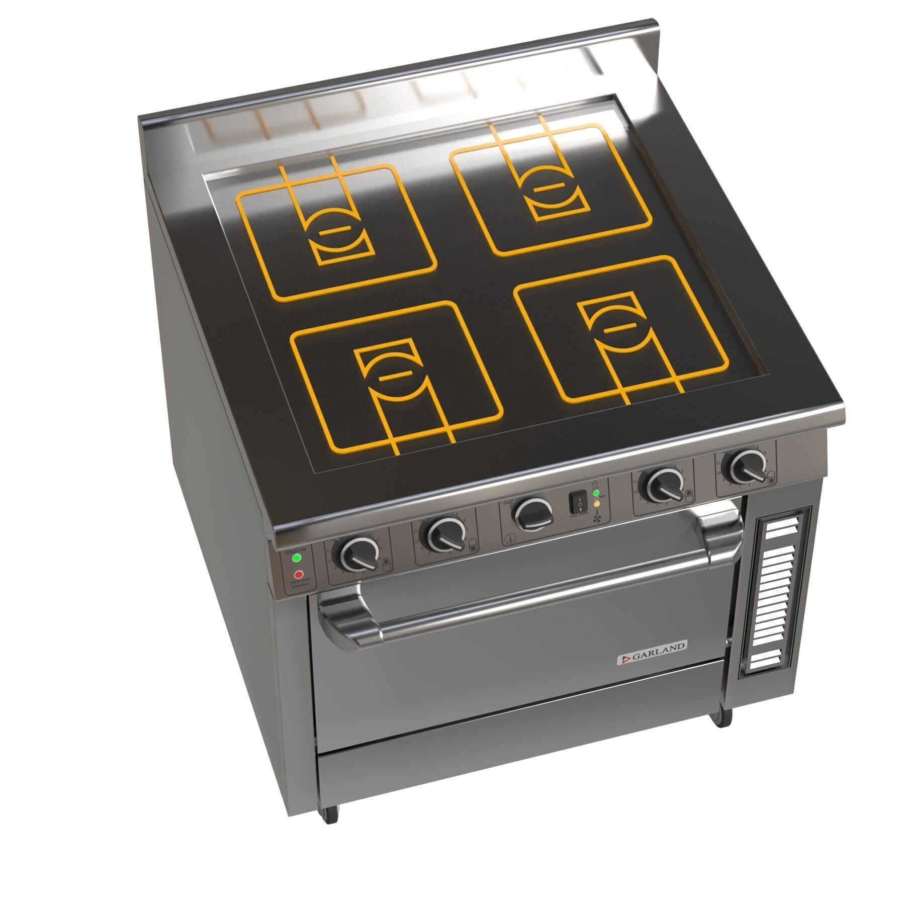 Garland Master Series Electric Induction Range gme36-i14c 3D model_4