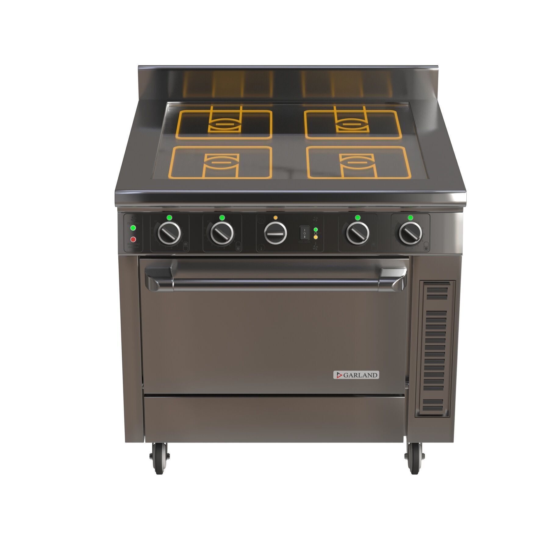 Garland Master Series Electric Induction Range gme36-i14c 3D model_2