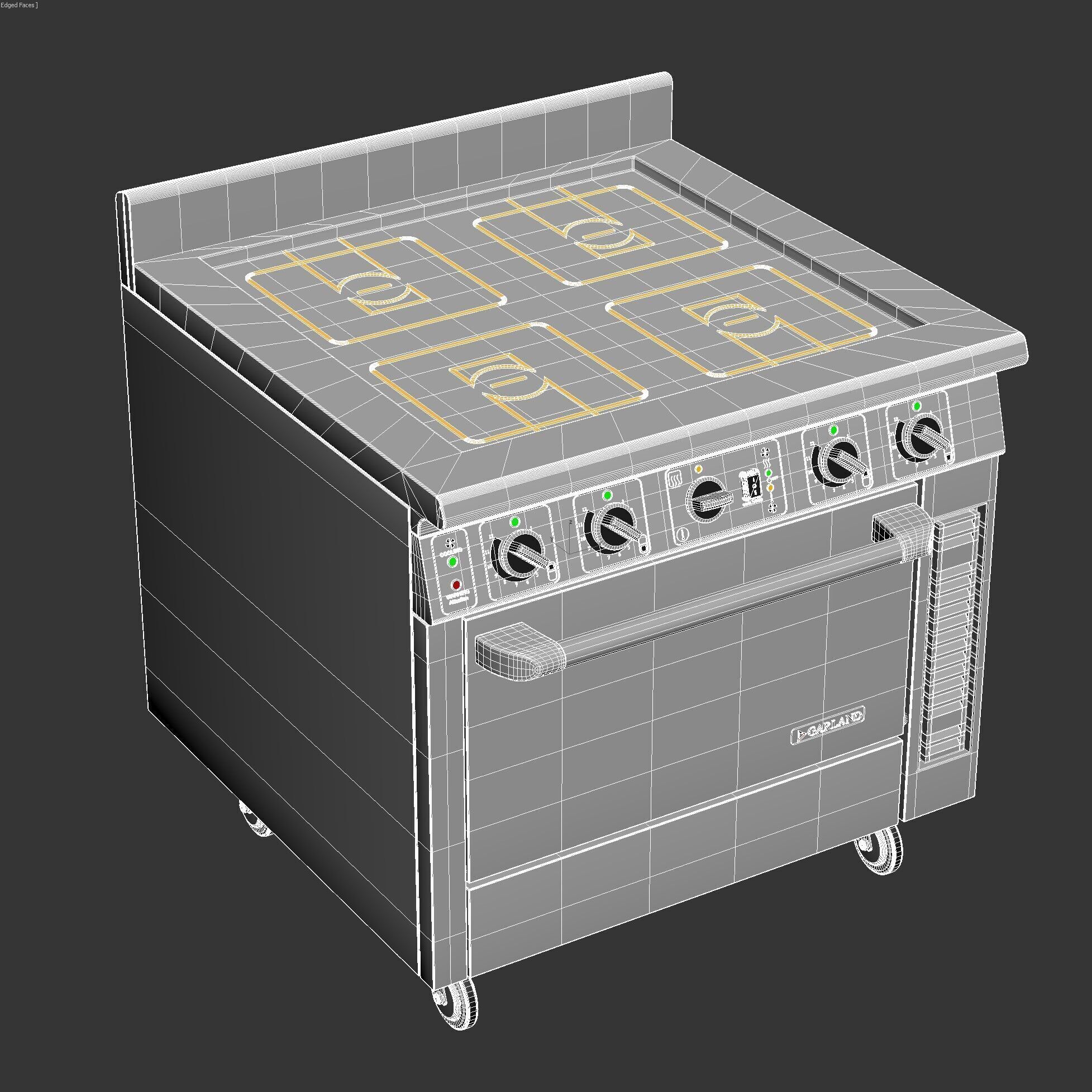 Garland Master Series Electric Induction Range gme36-i14c 3D model_5