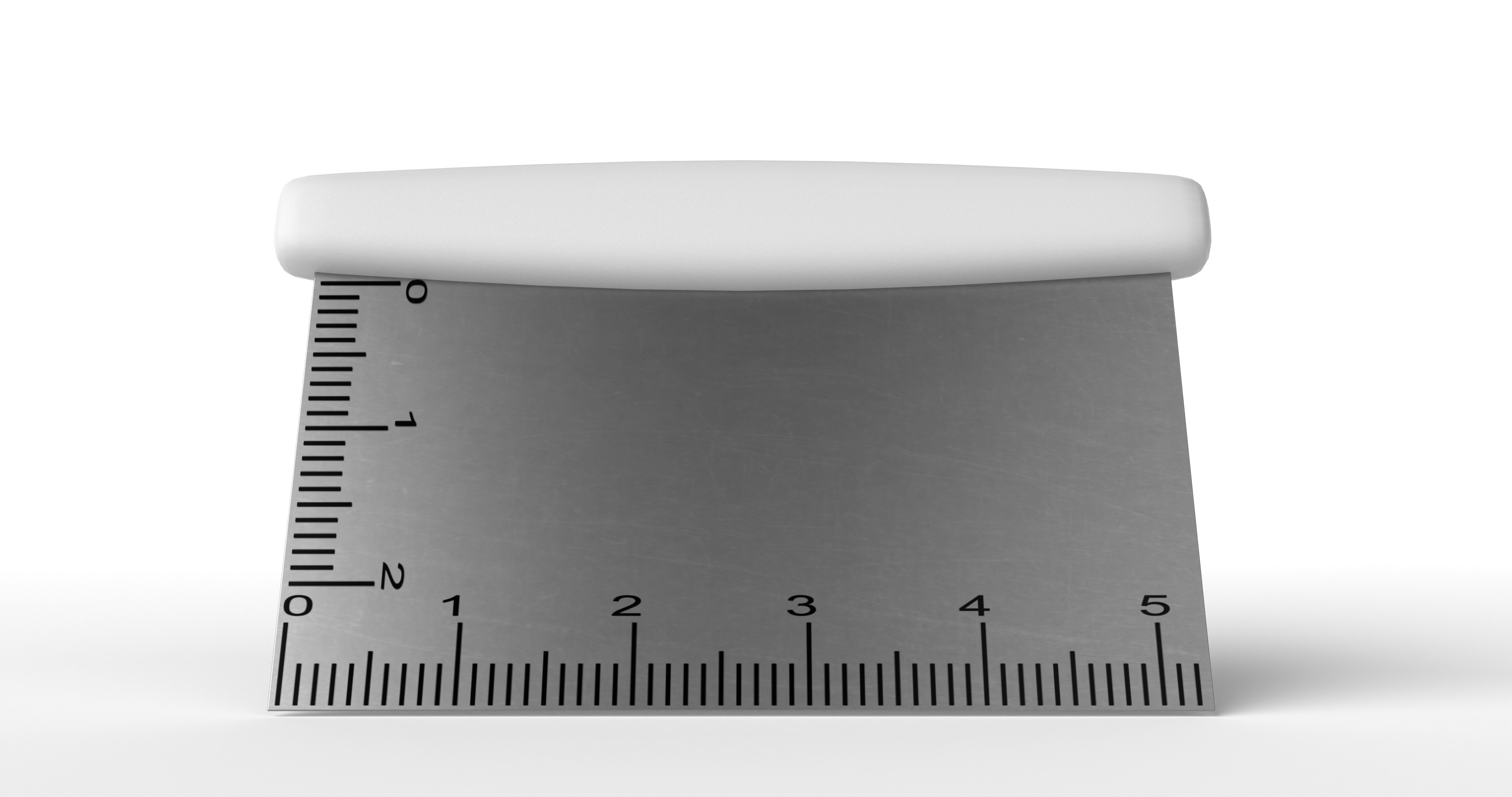 Cutting Board with Waste Cup and Scraper Low-poly 3D model_5