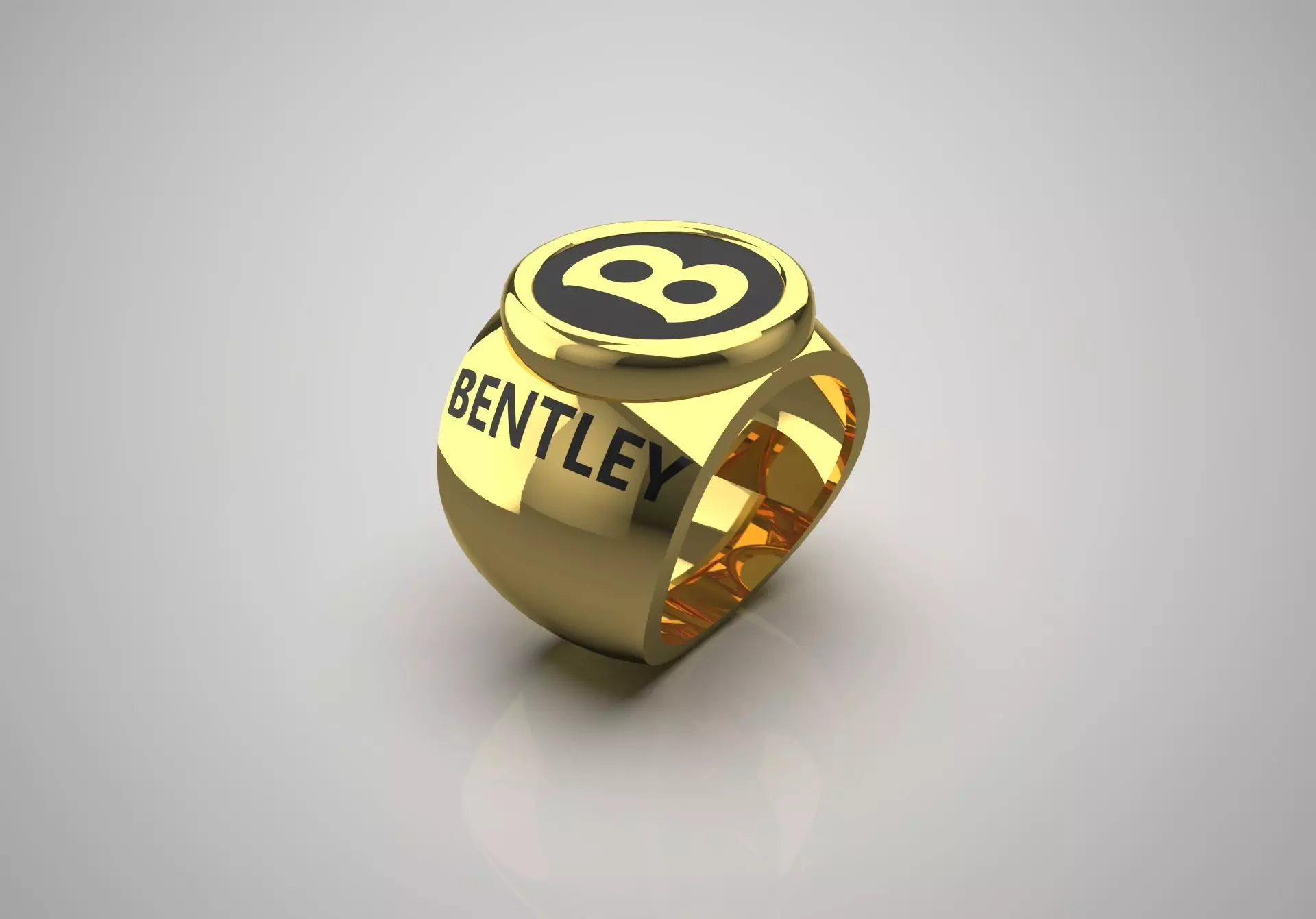man gold ring mr0071 3D print model