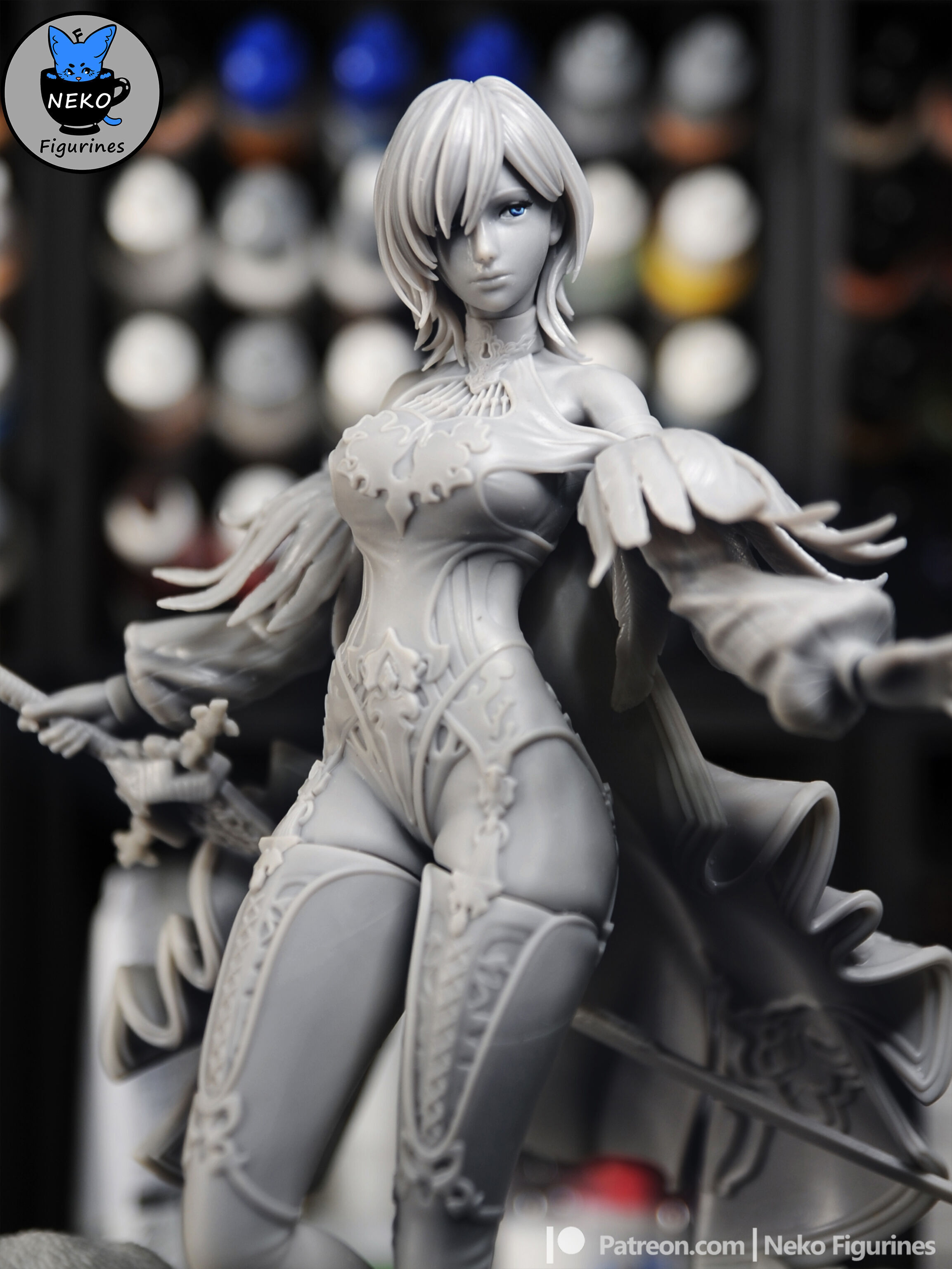 10H - Nier Automata Game Figure for 3D Printing 3D print model_5