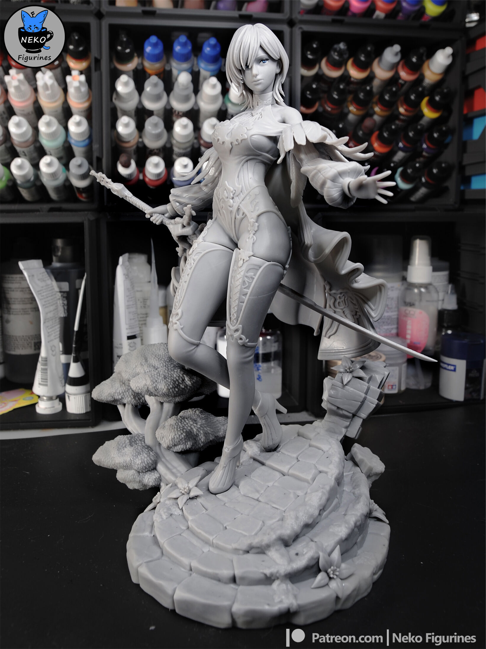 10H - Nier Automata Game Figure for 3D Printing 3D print model_4