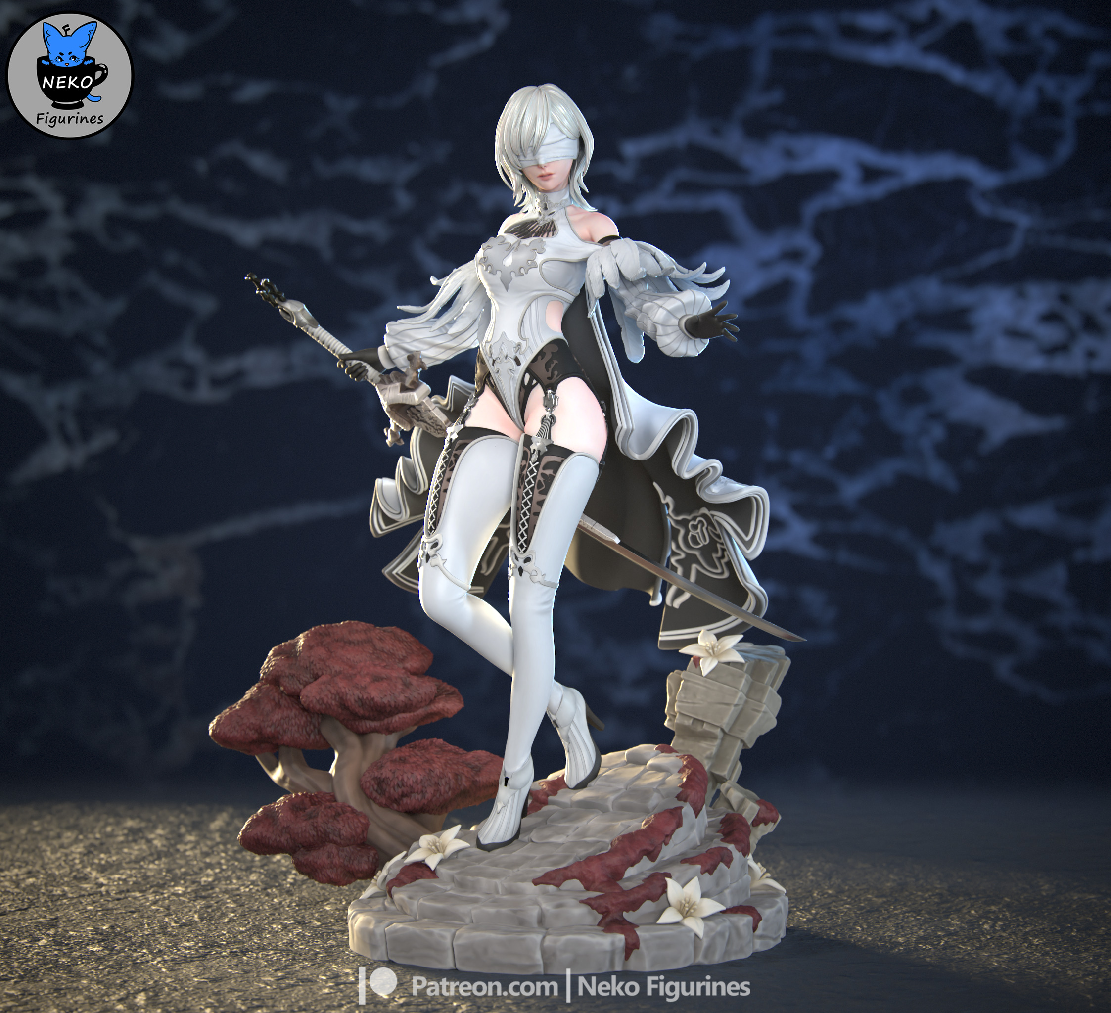 10H - Nier Automata Game Figure for 3D Printing 3D print model_10