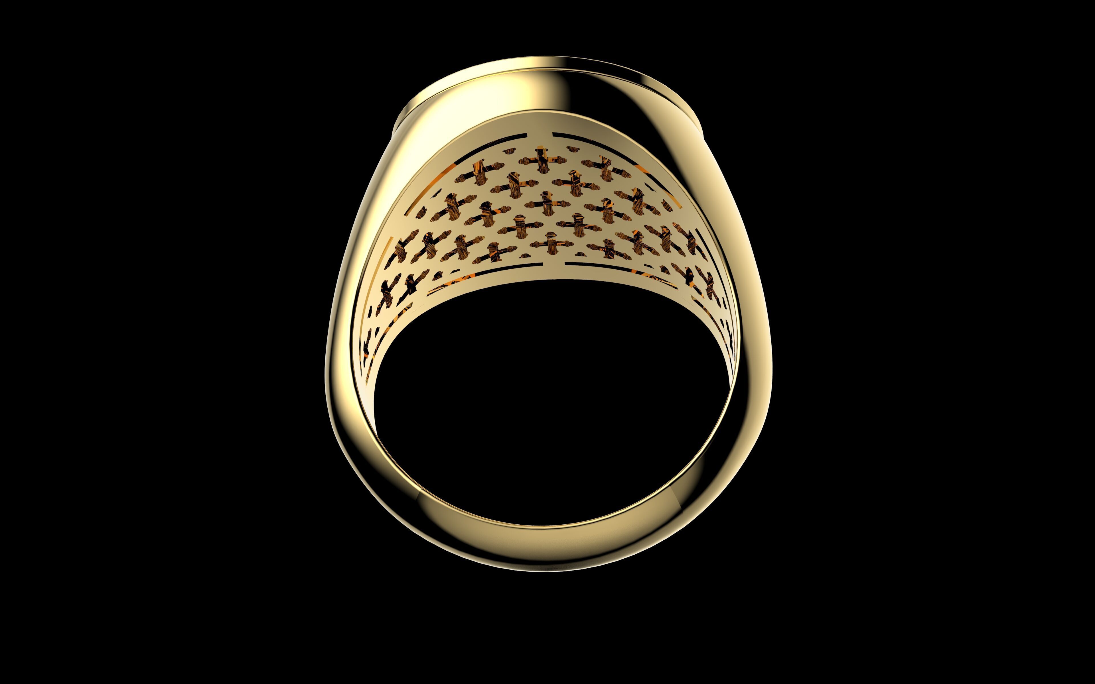 Gold N1305 3D print model_3