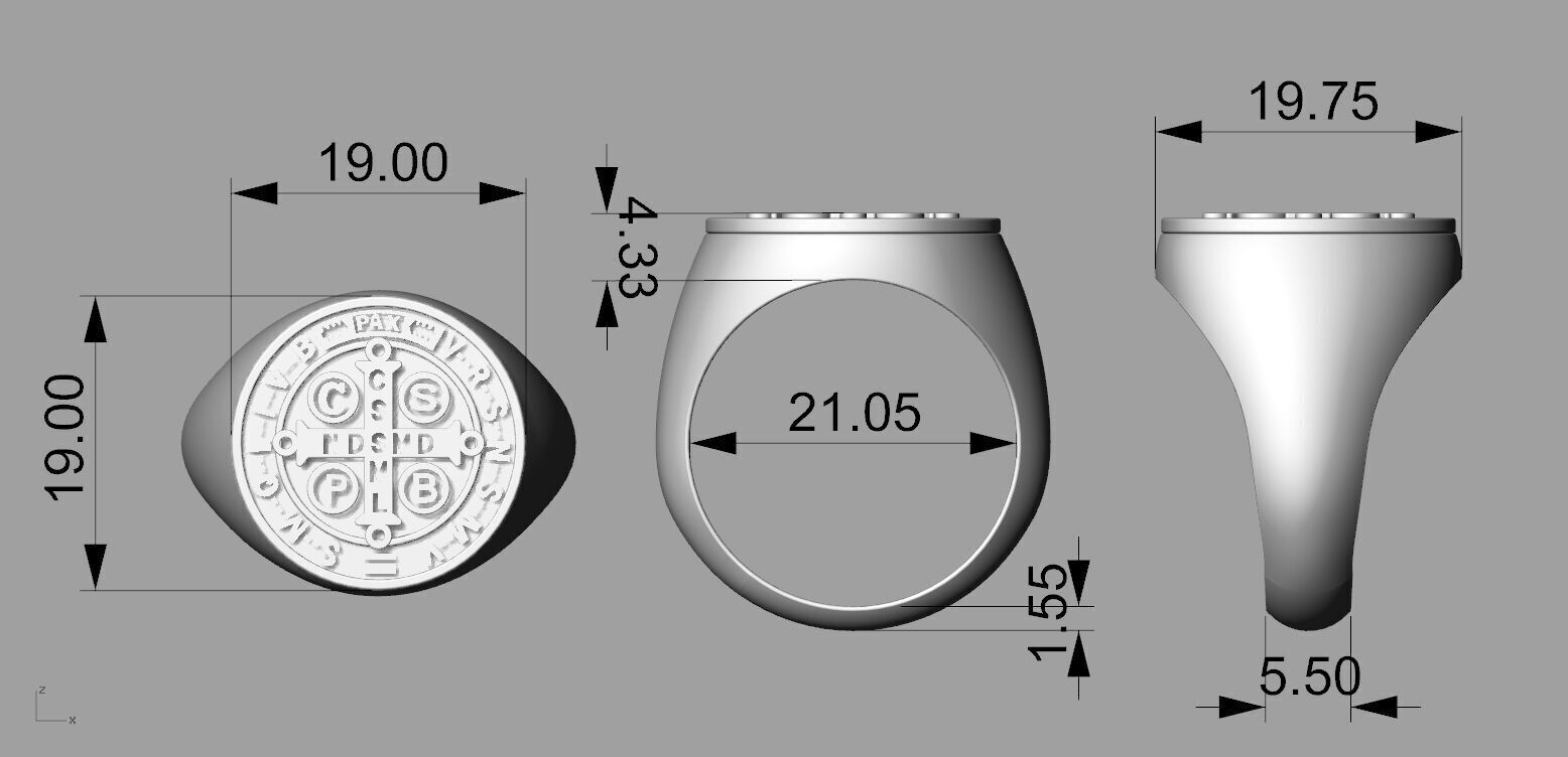 Gold N1305 3D print model_5