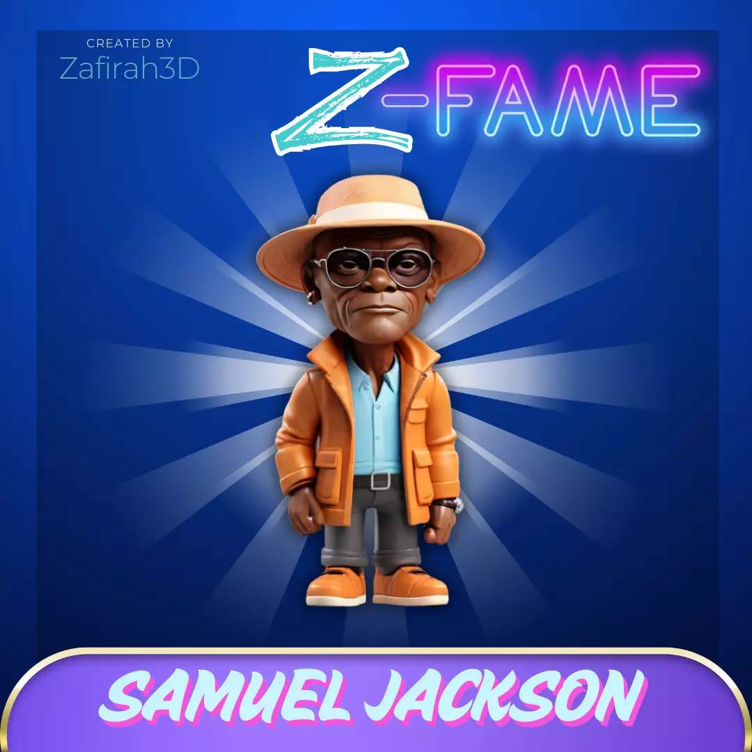 Z-FAME Samuel Jackson 3D print model