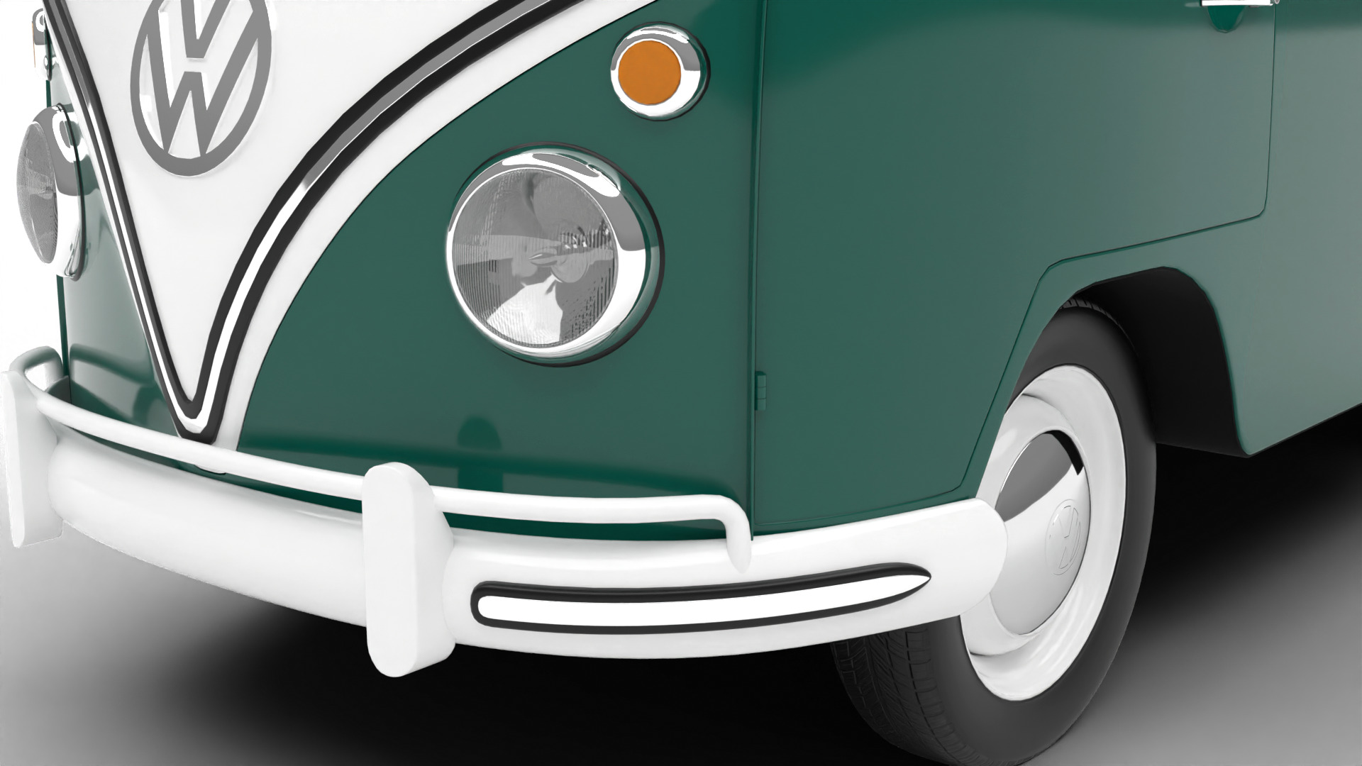 Volkswagen T1 Combi 1950 3d model 3D model_16