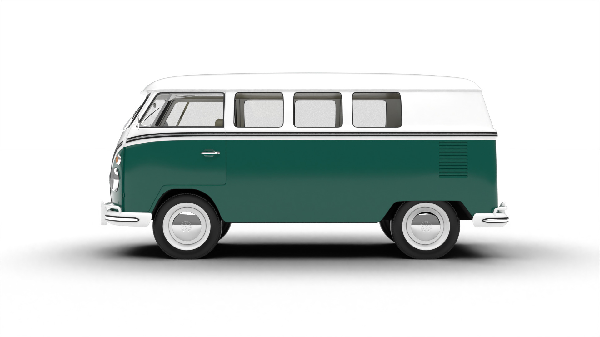 Volkswagen T1 Combi 1950 3d model 3D model_10