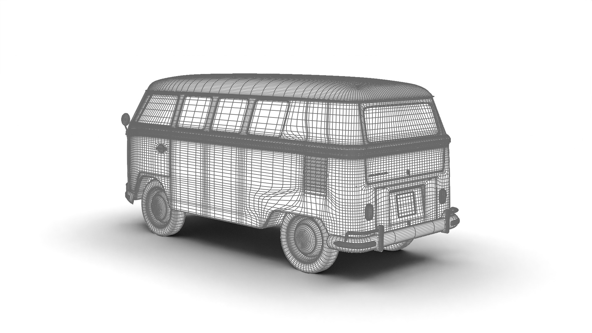 Volkswagen T1 Combi 1950 3d model 3D model_26
