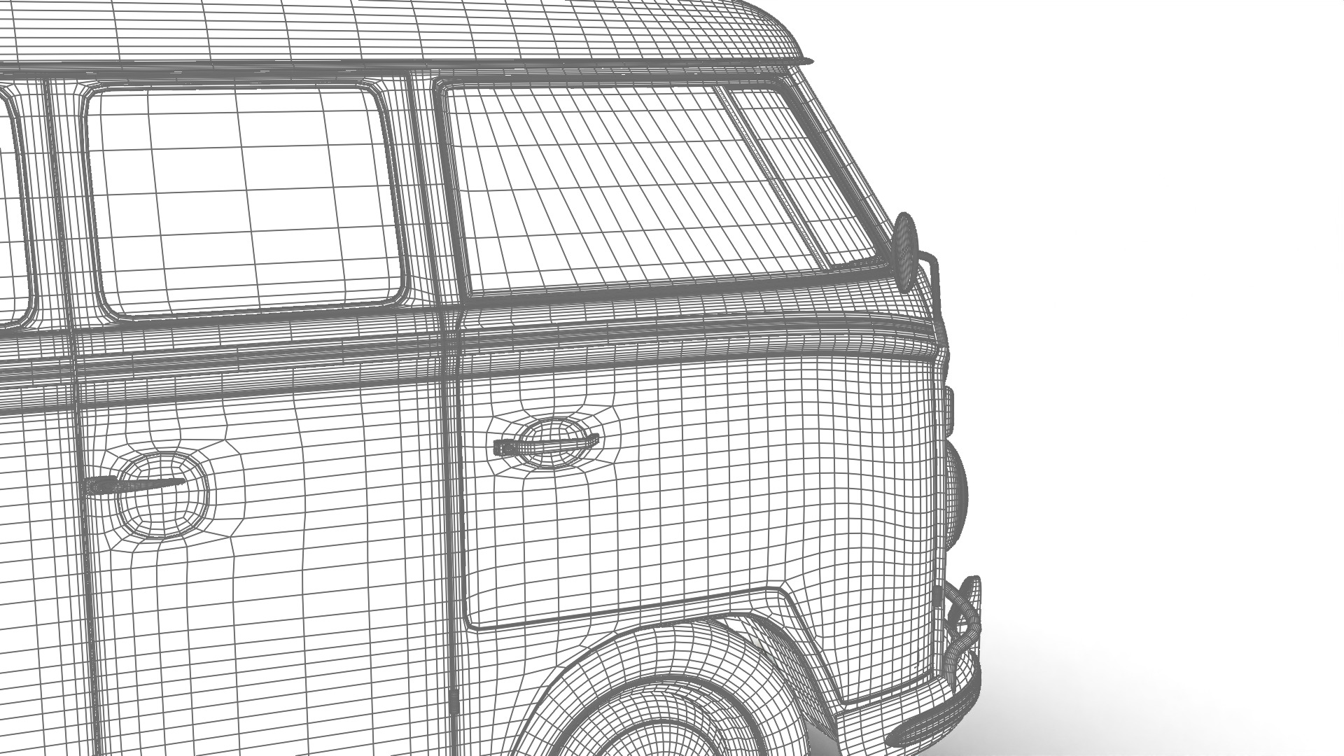 Volkswagen T1 Combi 1950 3d model 3D model_32