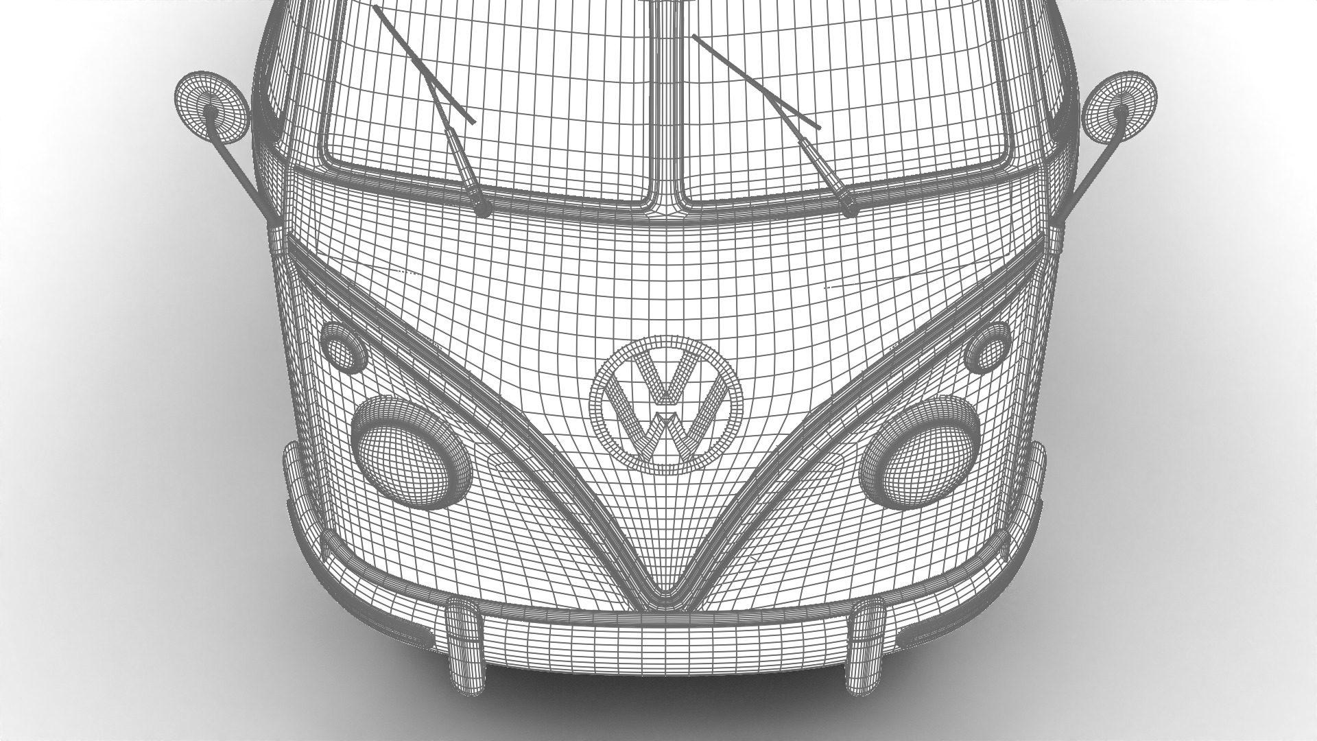Volkswagen T1 Combi 1950 3d model 3D model_42