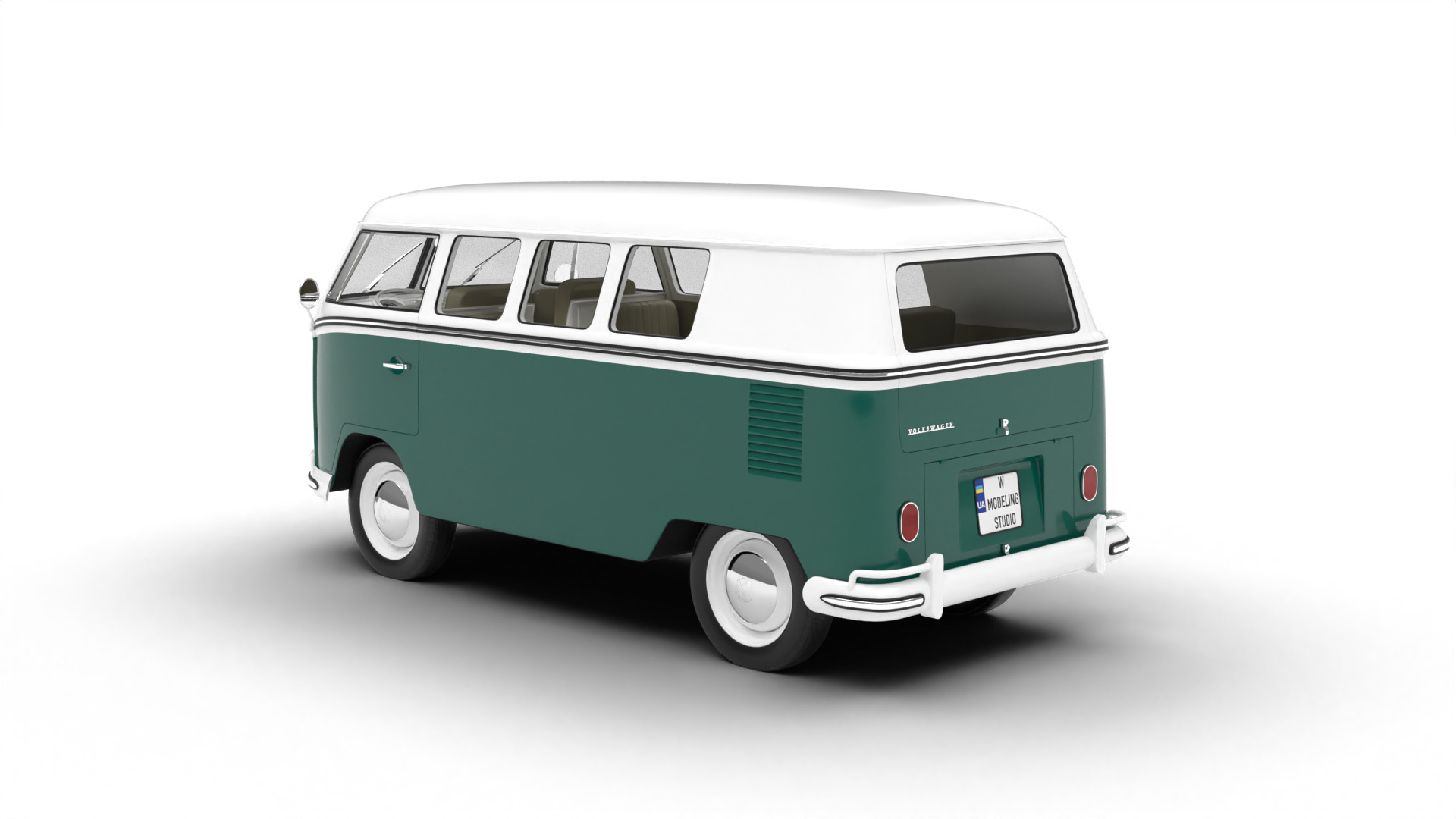 Volkswagen T1 Combi 1950 3d model 3D model_1