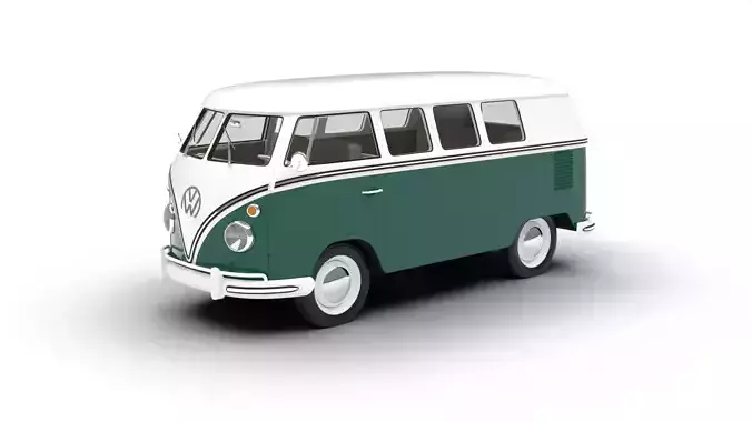 Volkswagen T1 Combi 1950 3d model 3D model
