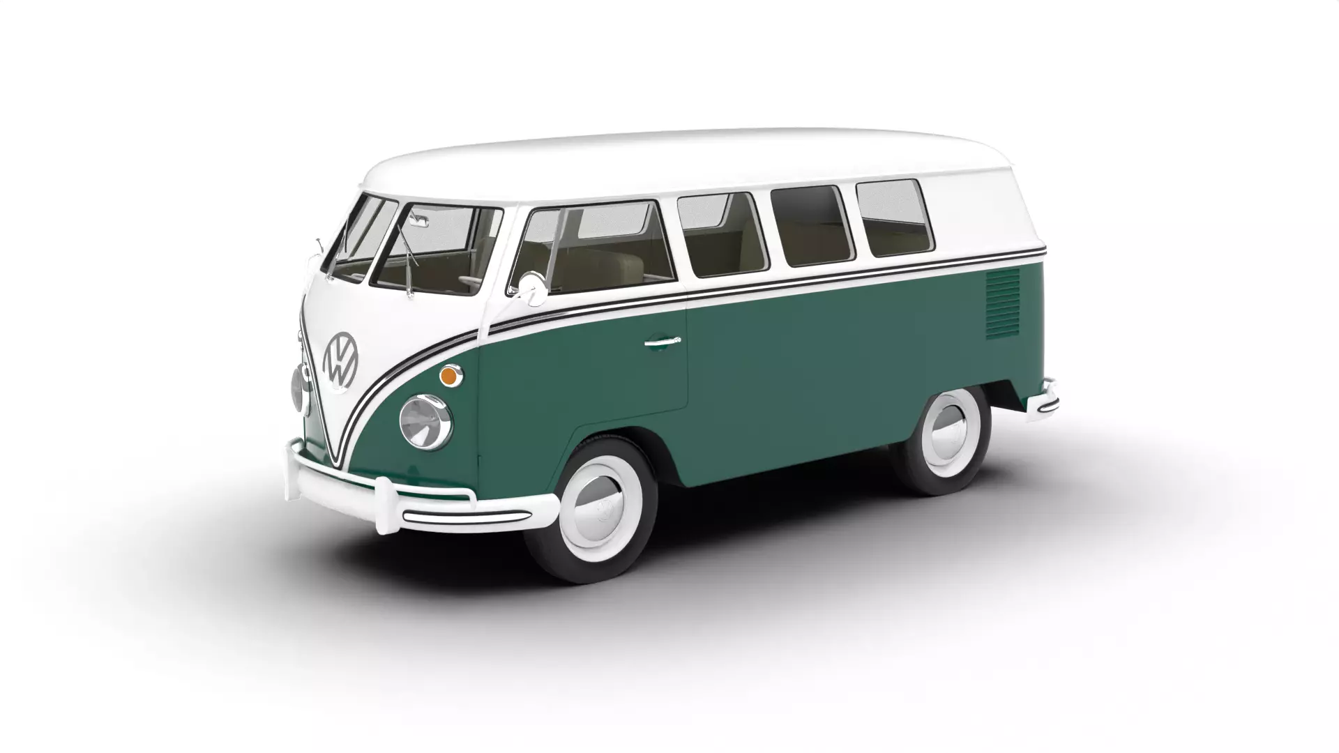 Volkswagen T1 Combi 1950 3d model 3D model_0