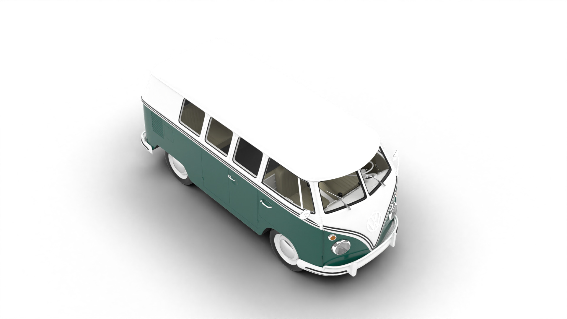 Volkswagen T1 Combi 1950 3d model 3D model_8