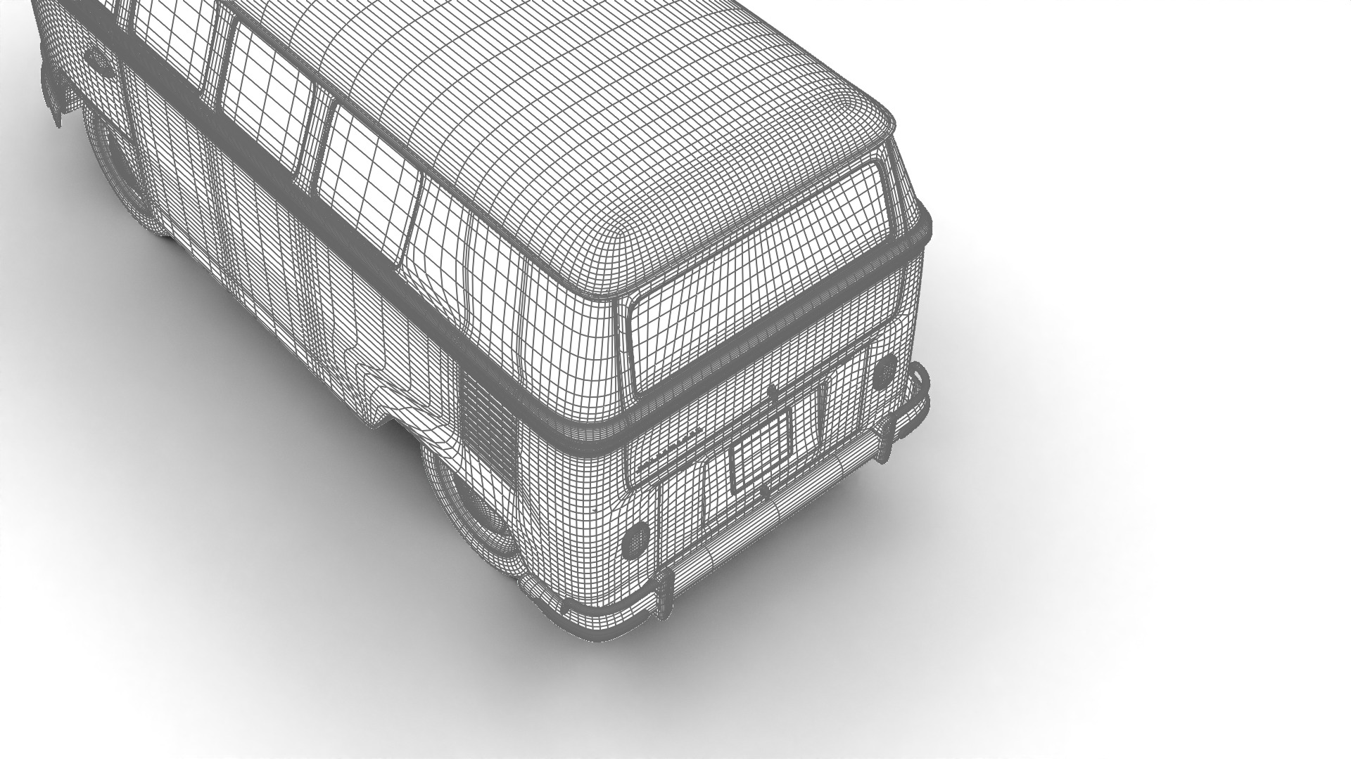 Volkswagen T1 Combi 1950 3d model 3D model_34