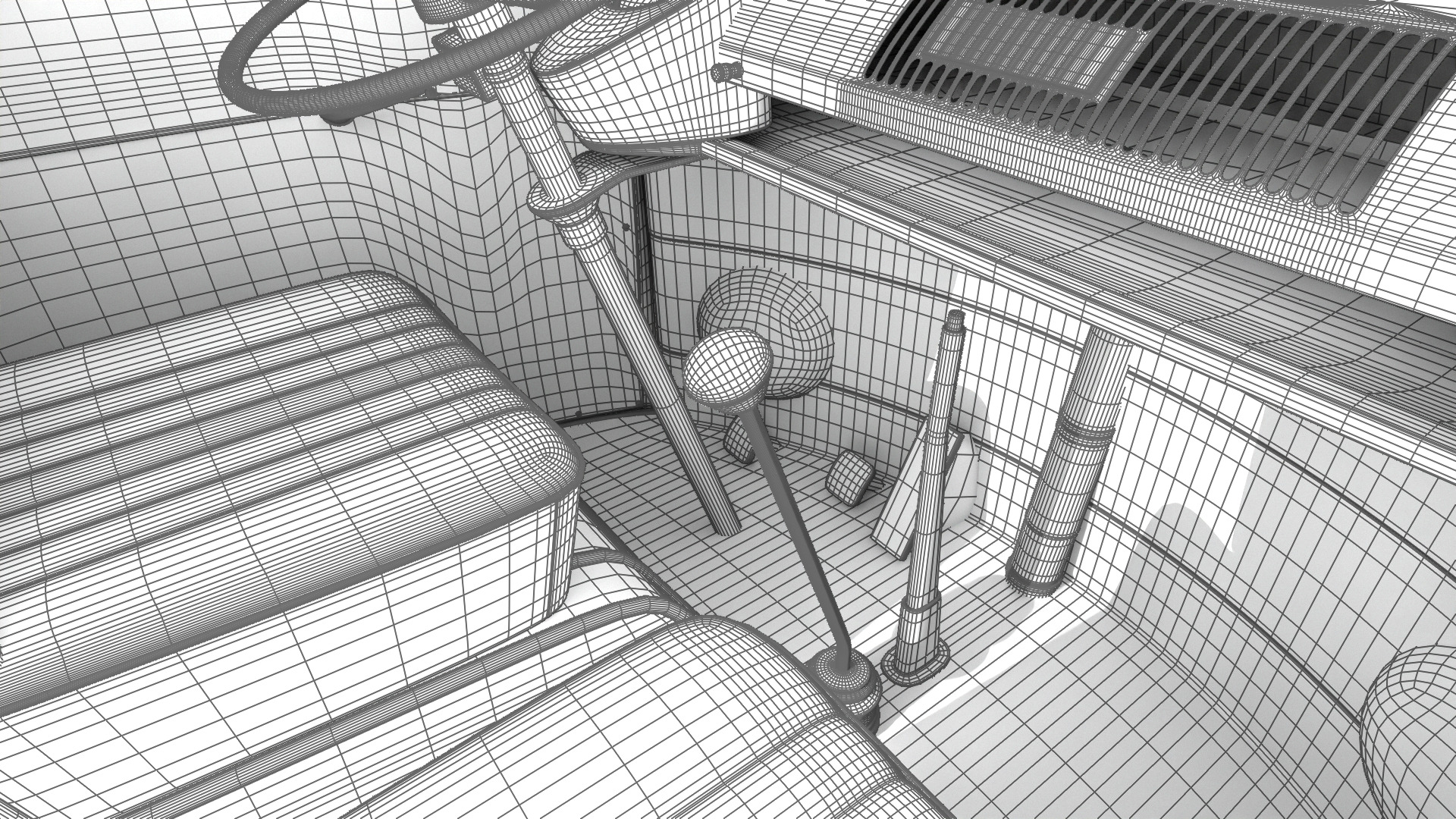 Volkswagen T1 Combi 1950 3d model 3D model_48