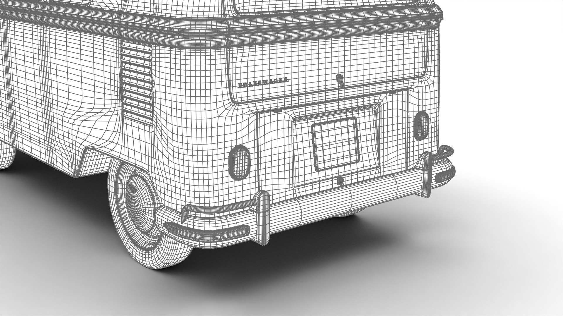 Volkswagen T1 Combi 1950 3d model 3D model_28