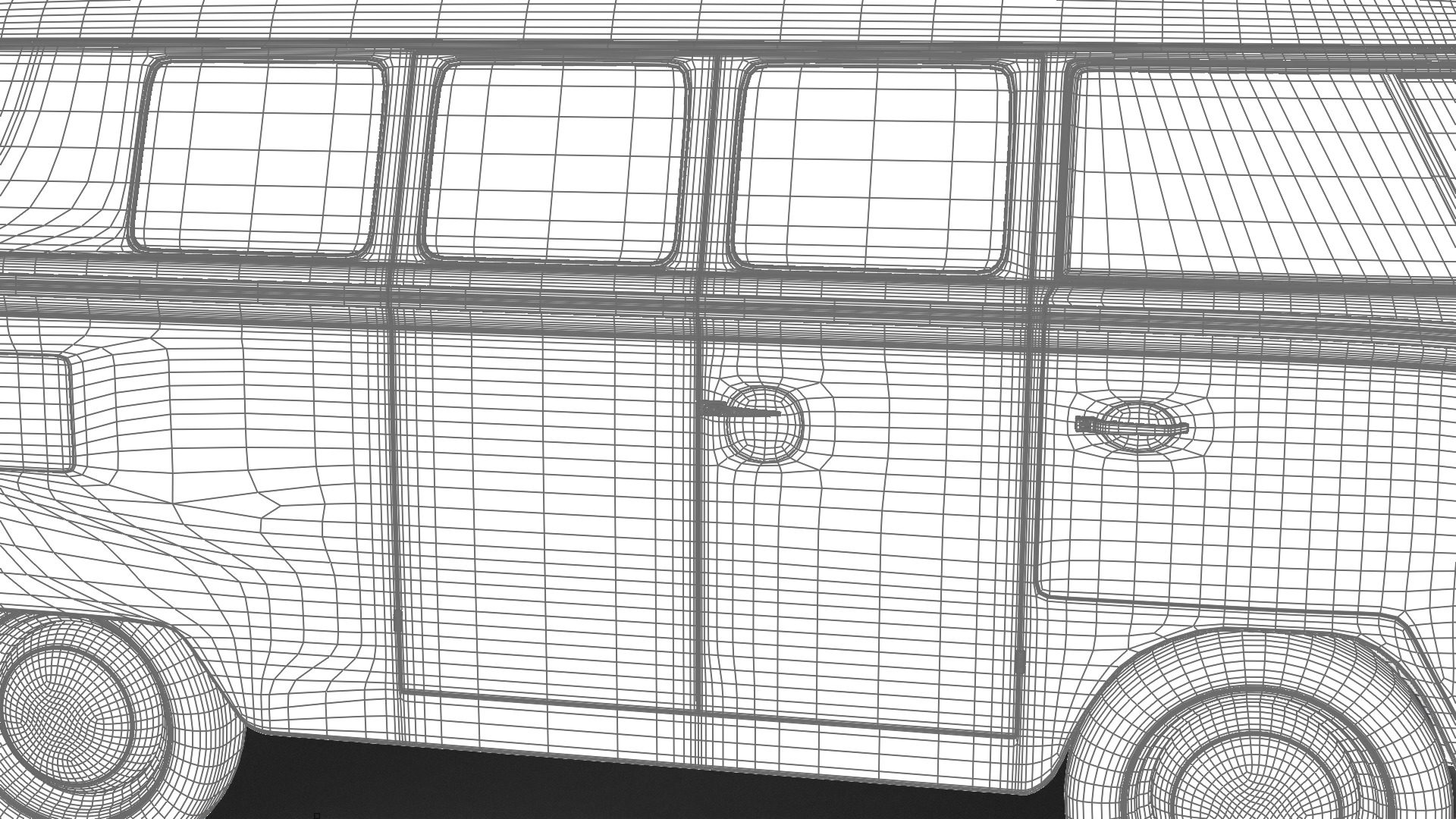 Volkswagen T1 Combi 1950 3d model 3D model_43