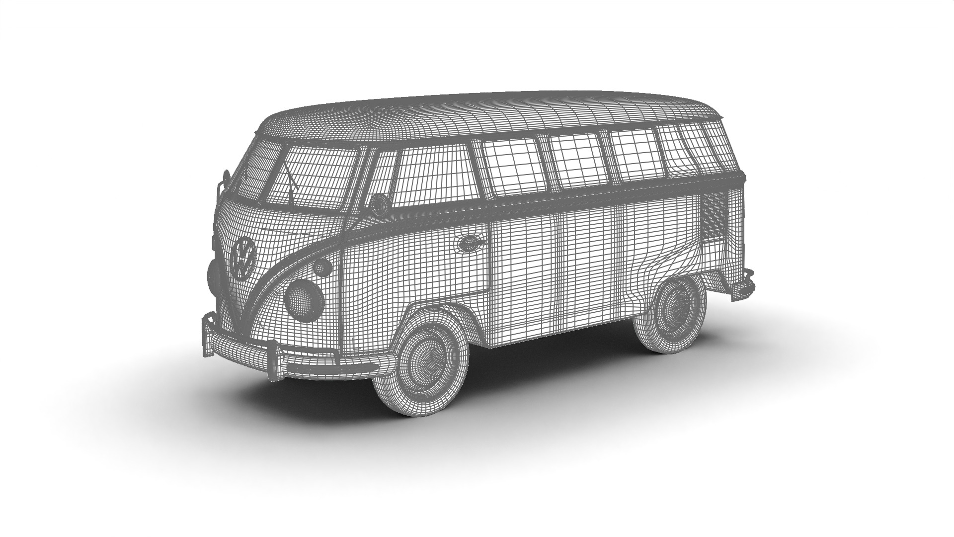 Volkswagen T1 Combi 1950 3d model 3D model_25
