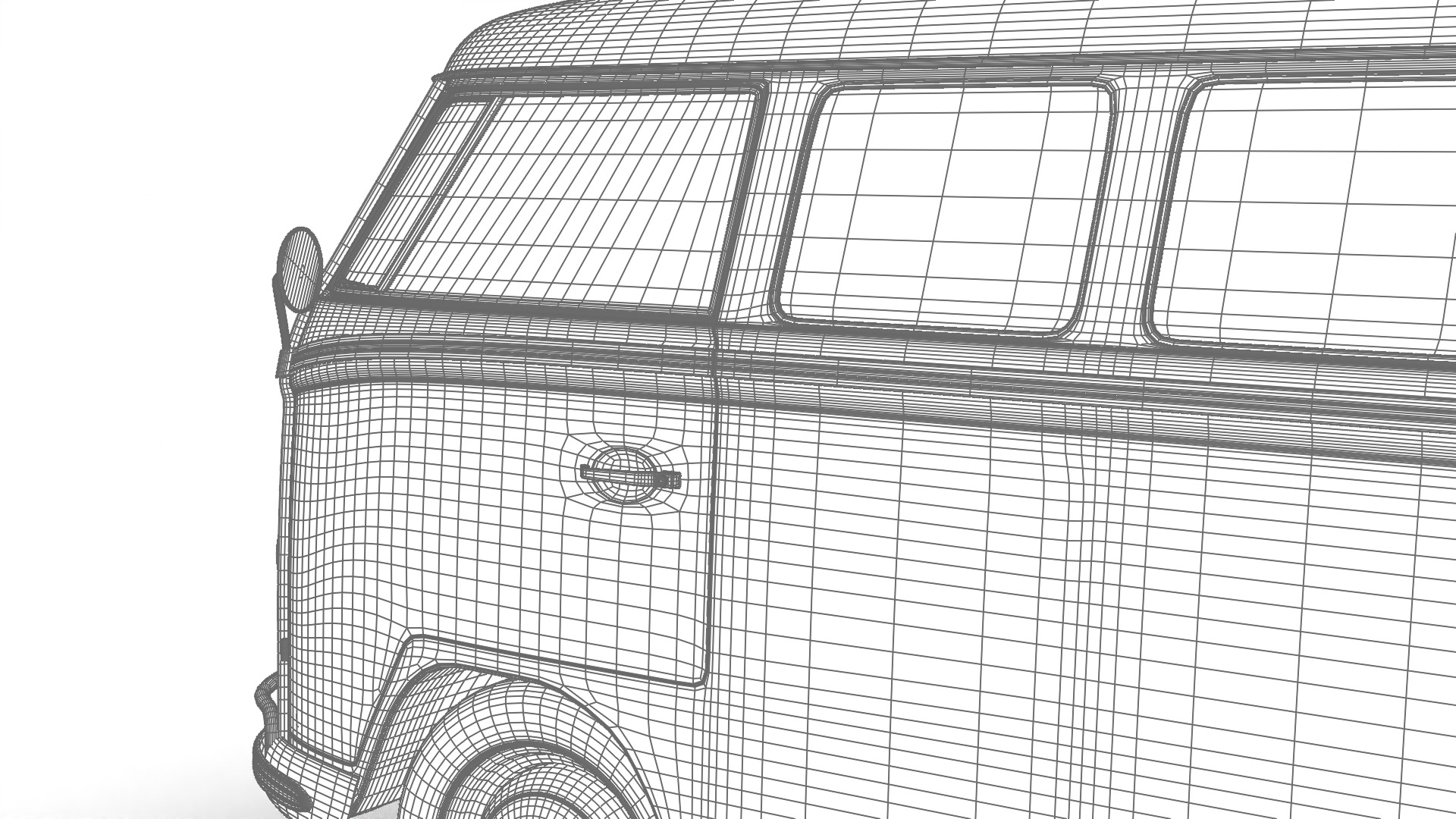 Volkswagen T1 Combi 1950 3d model 3D model_40