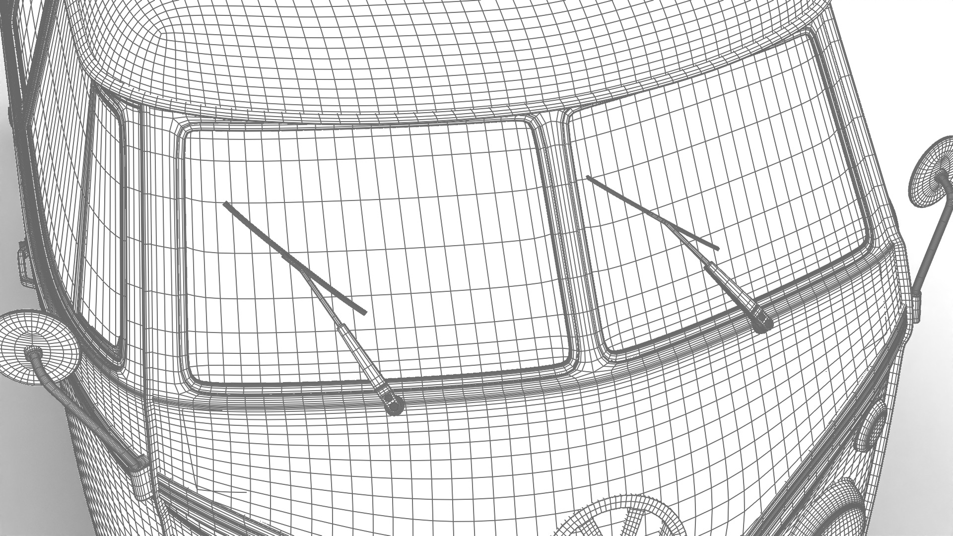Volkswagen T1 Combi 1950 3d model 3D model_30