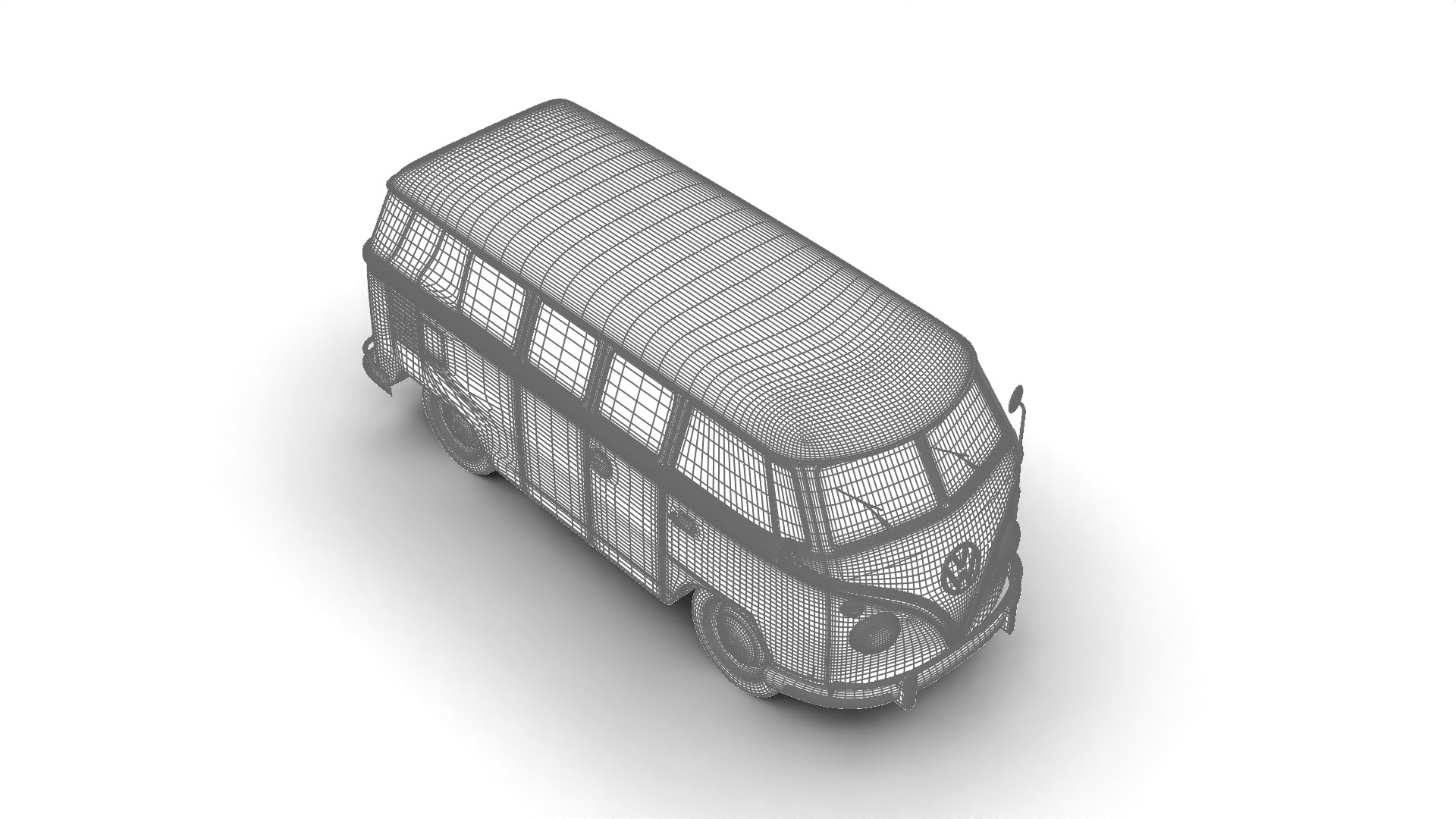 Volkswagen T1 Combi 1950 3d model 3D model_33